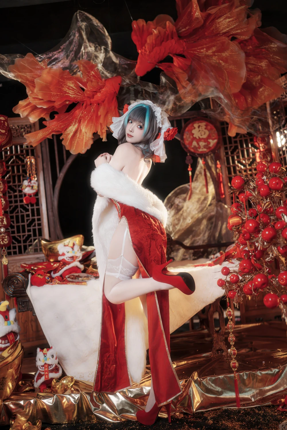 Cosplay Bangni邦尼 – 新春柴郡 - P6
