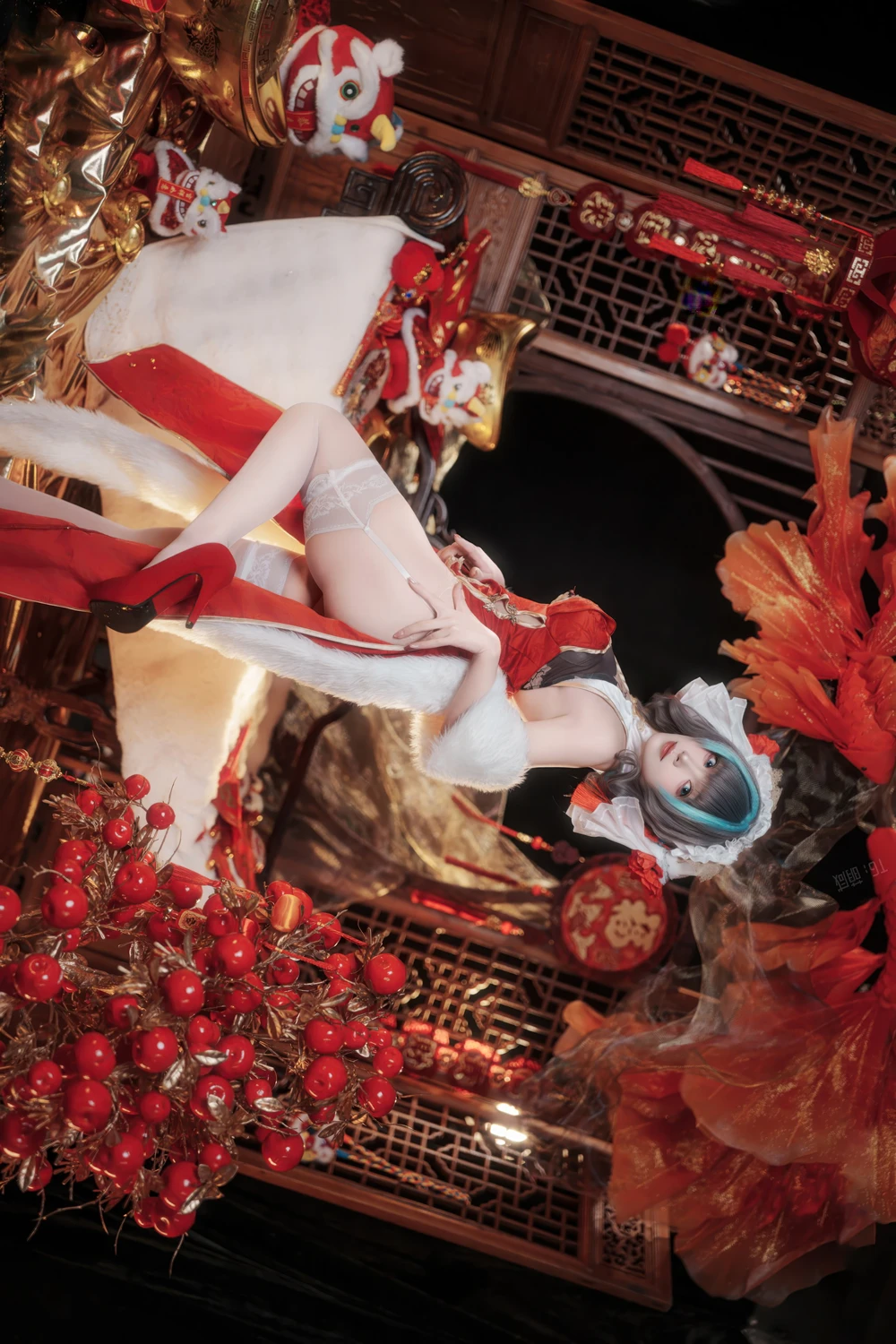 Cosplay Bangni邦尼 – 新春柴郡 - P7