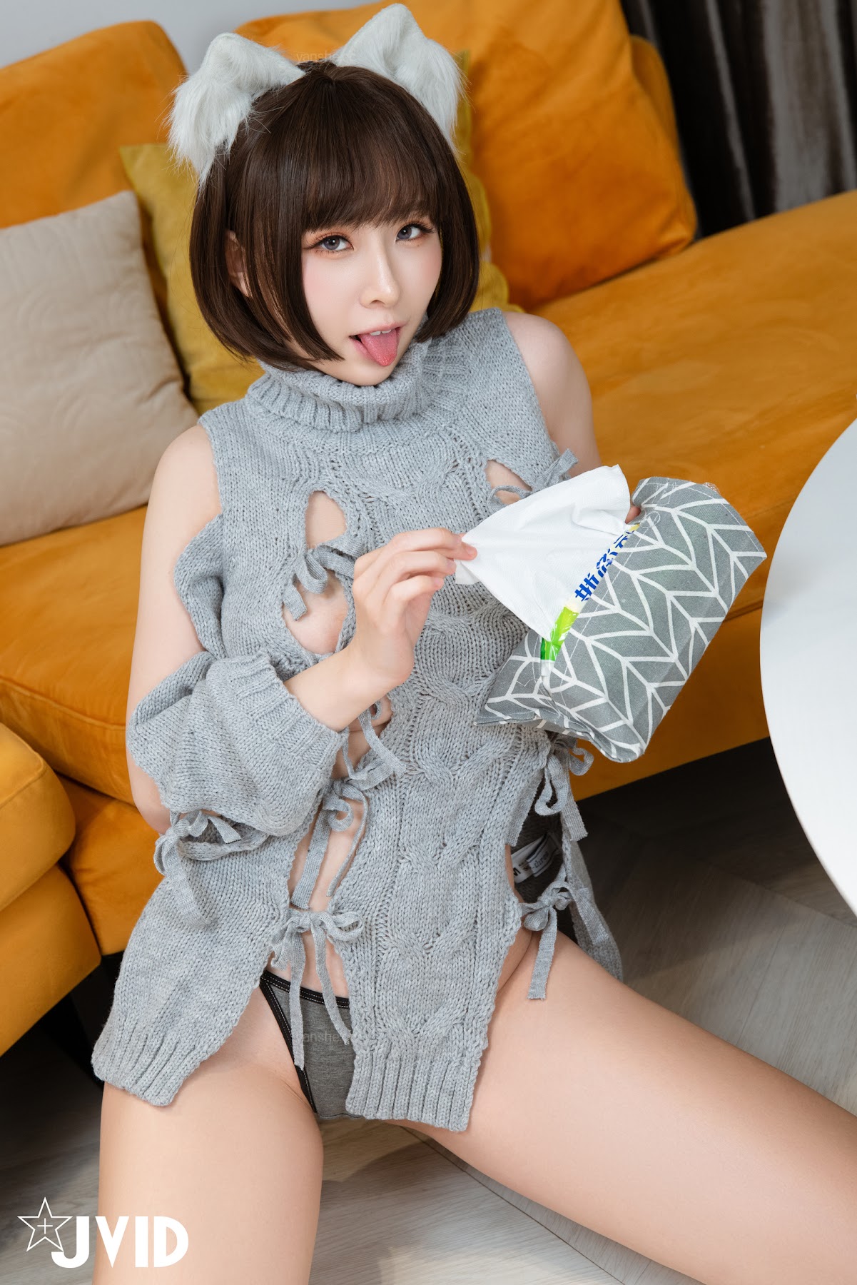 [JVID] 黎菲兒 – 《元宇宙》-巨乳女仆，挑逗版 - P10