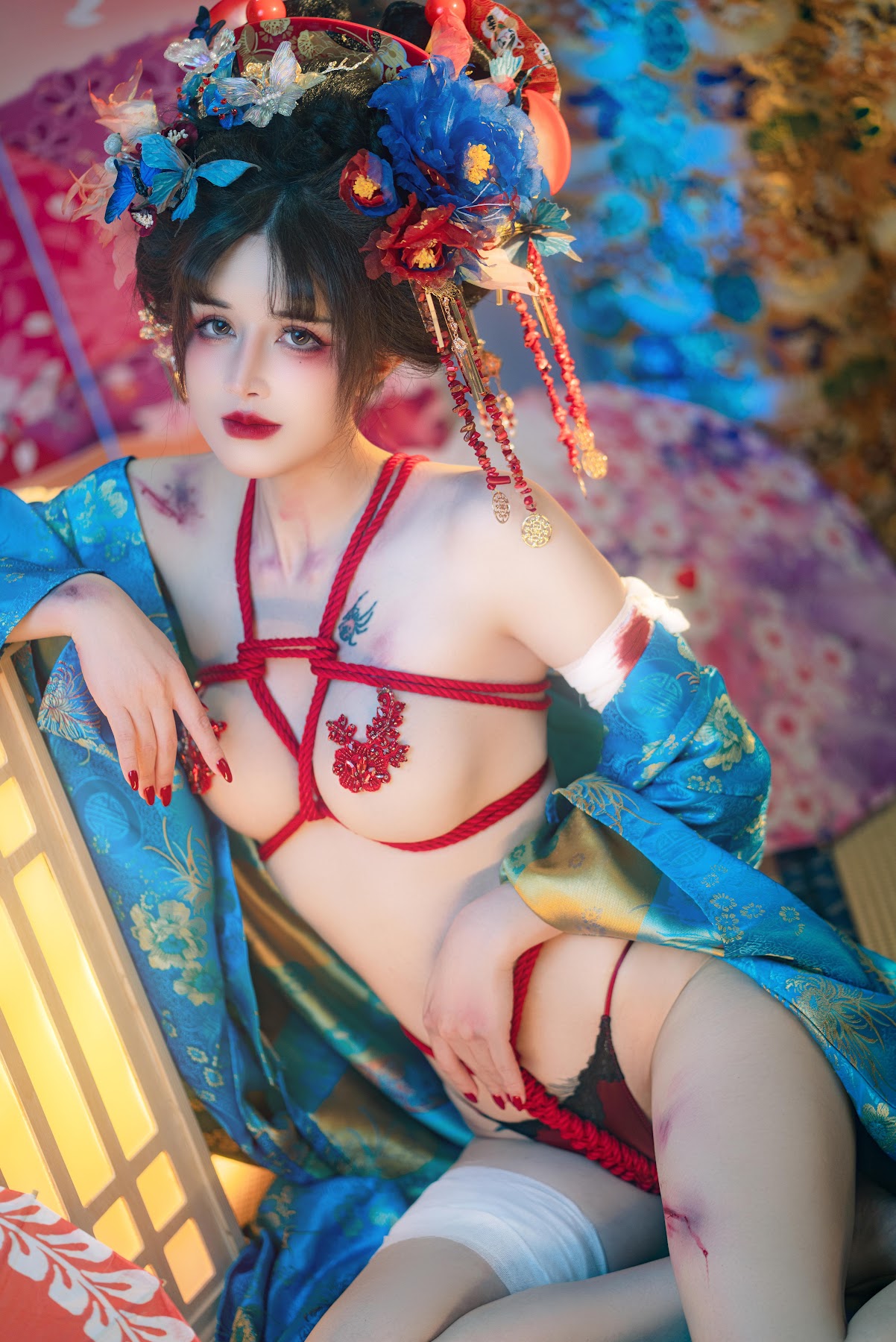Coser@鹿八岁 – 花魁の末路 - P49