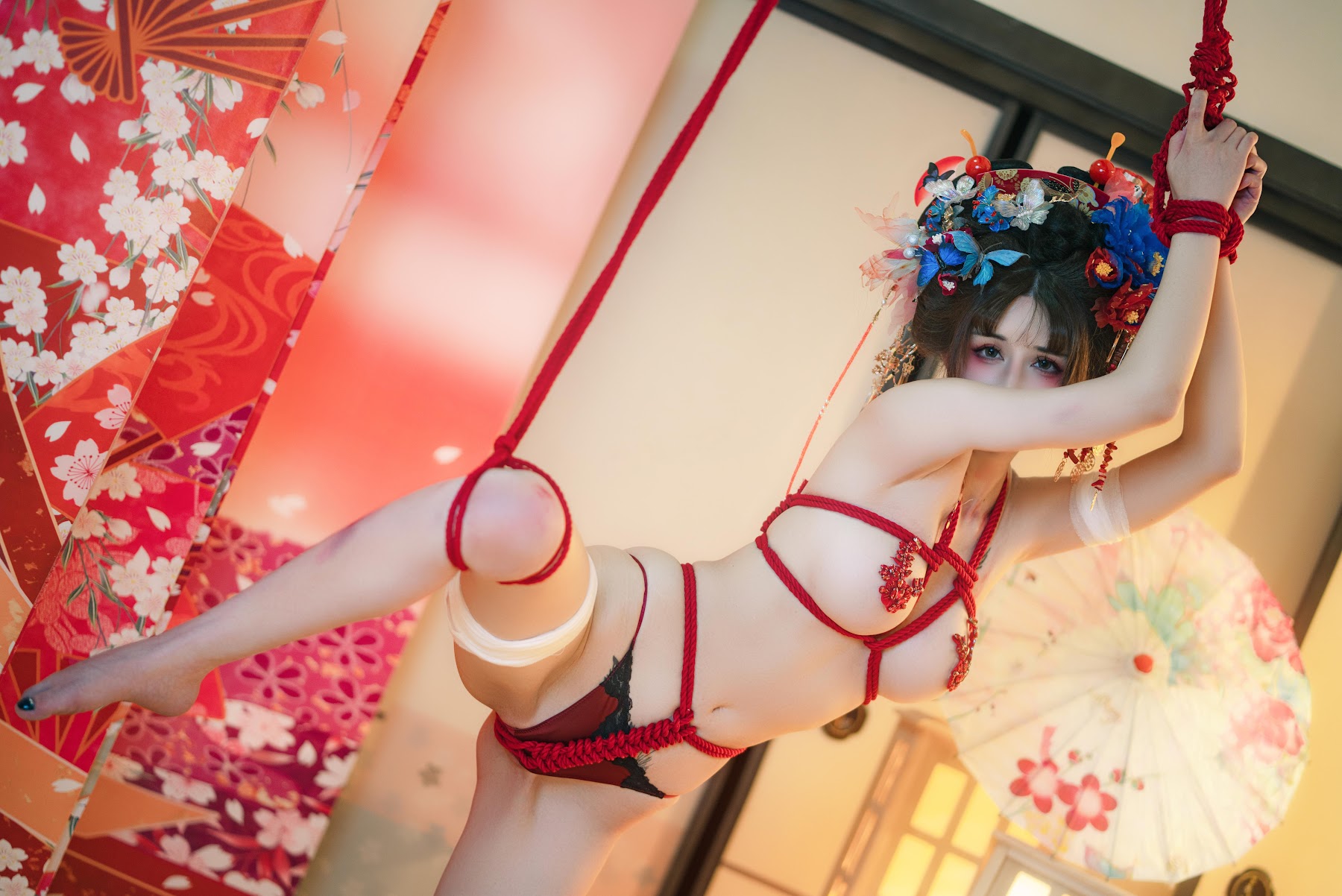 Coser@鹿八岁 – 花魁の末路 - P58