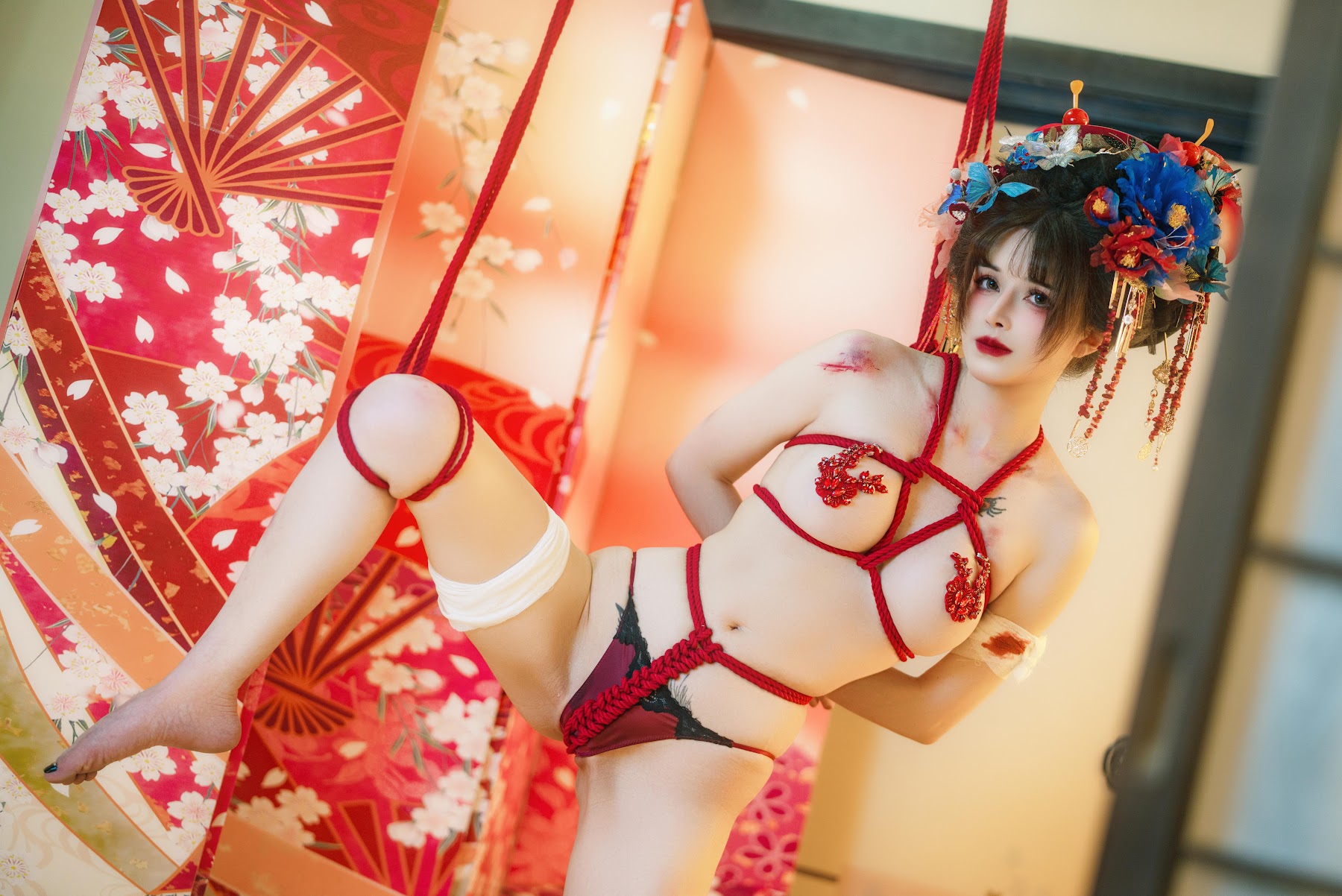 Coser@鹿八岁 – 花魁の末路 - P65