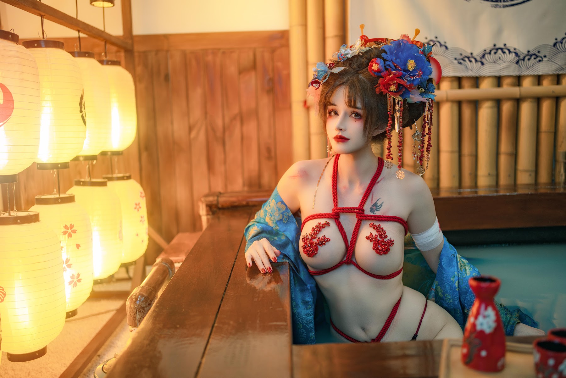 Coser@鹿八岁 – 花魁の末路 - P75