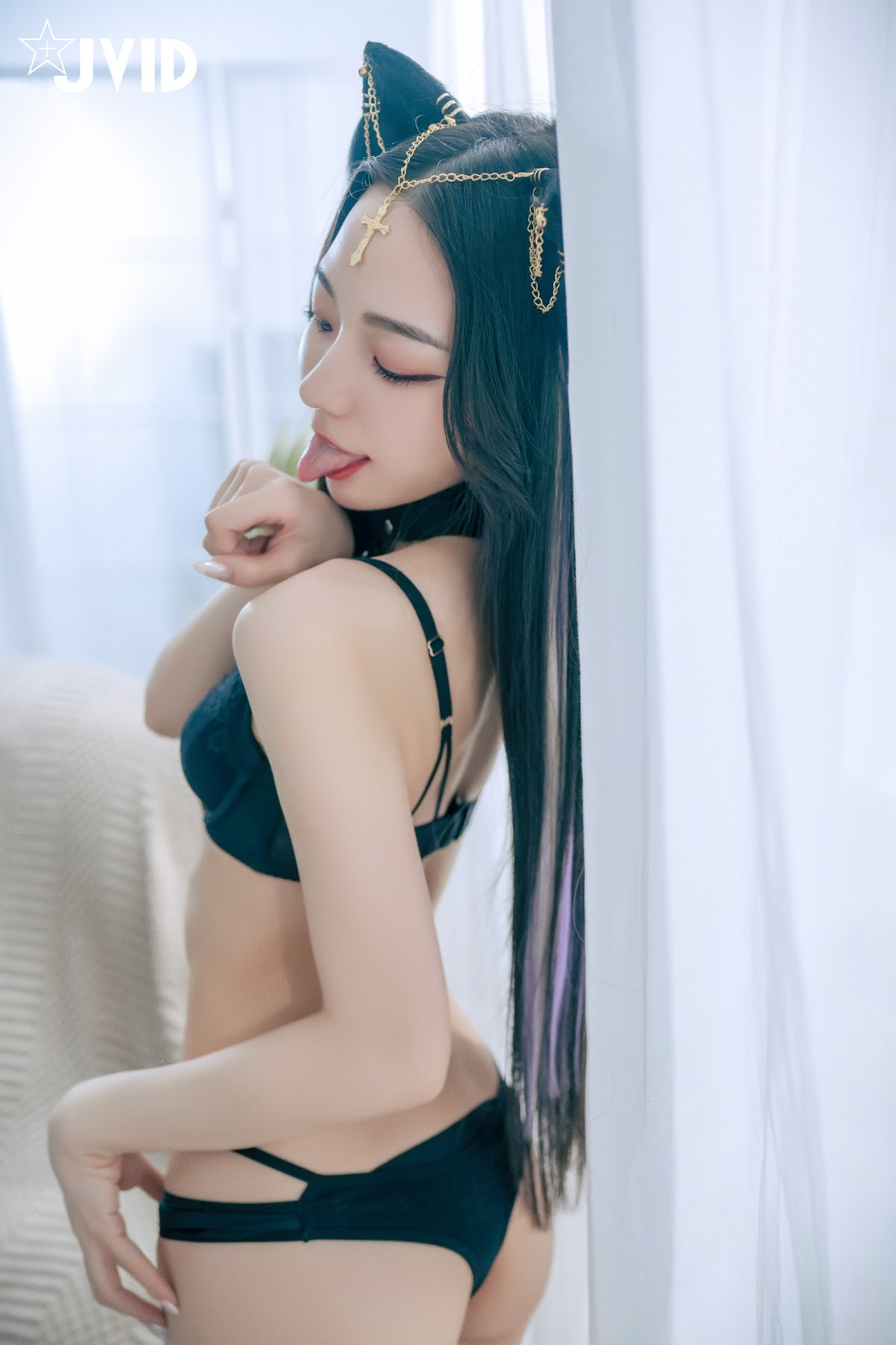 [JVID] 啾啾 – 牛奶成功收編冶豔的黑貓娘 - P119