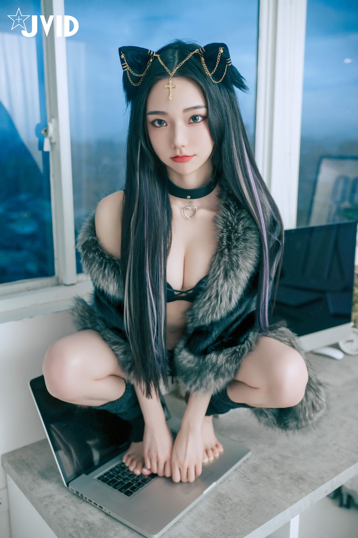 [JVID] 啾啾 – 牛奶成功收編冶豔的黑貓娘 - P122
