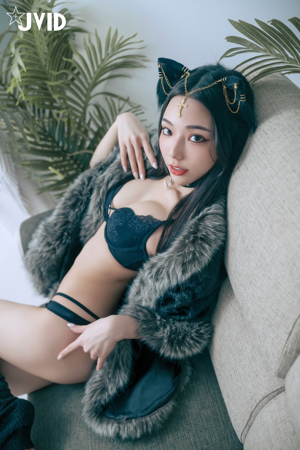[JVID] 啾啾 – 牛奶成功收編冶豔的黑貓娘 - P143