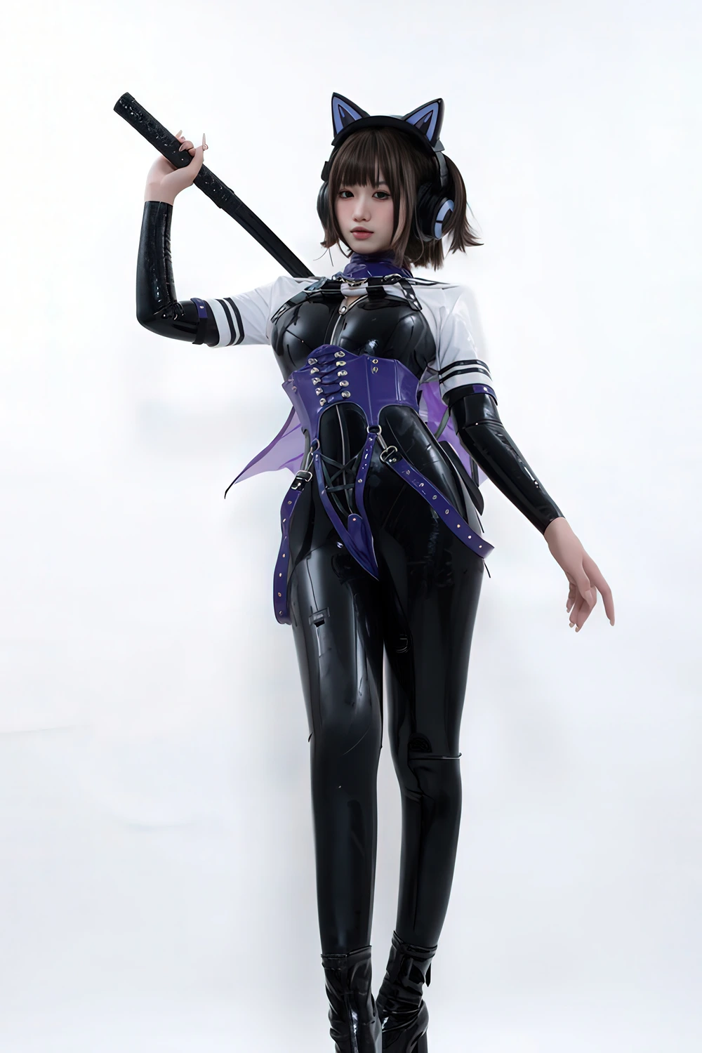 Cosplay 柒柒要乖哦 – 猎狼女 - P22