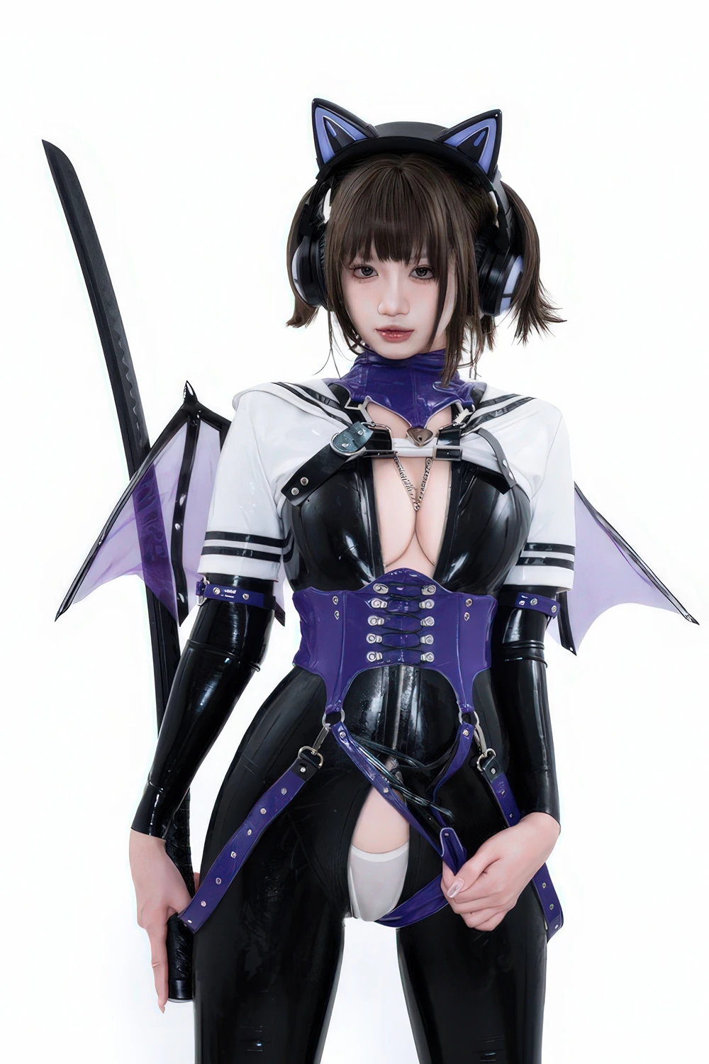 Cosplay 柒柒要乖哦 – 猎狼女 - P27