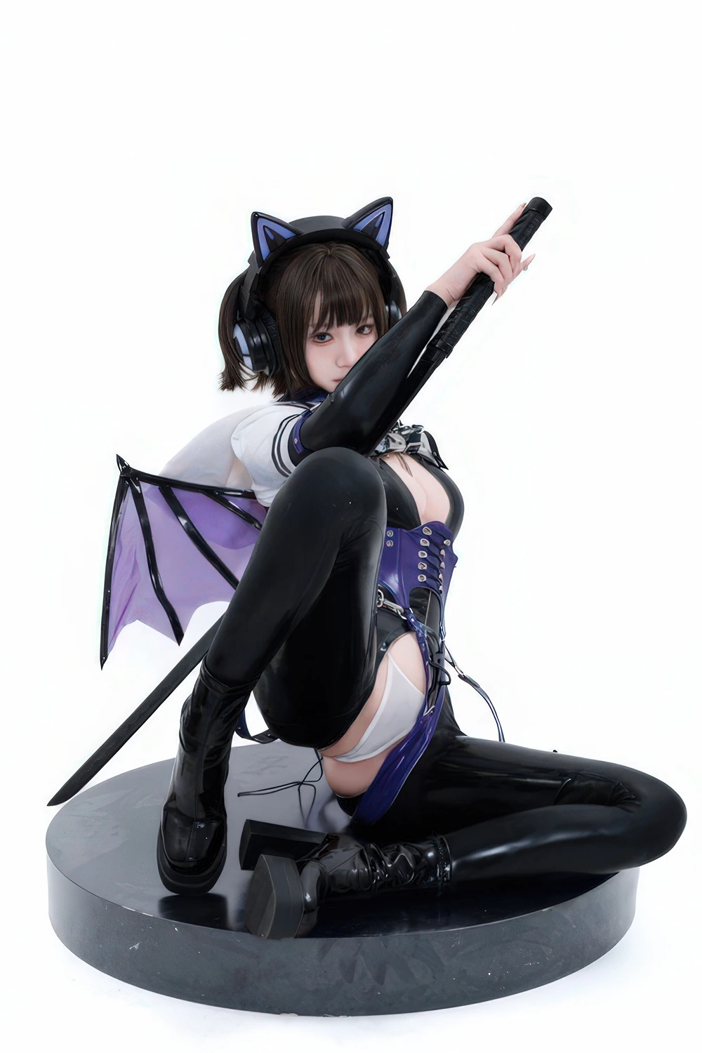 Cosplay 柒柒要乖哦 – 猎狼女 - P28