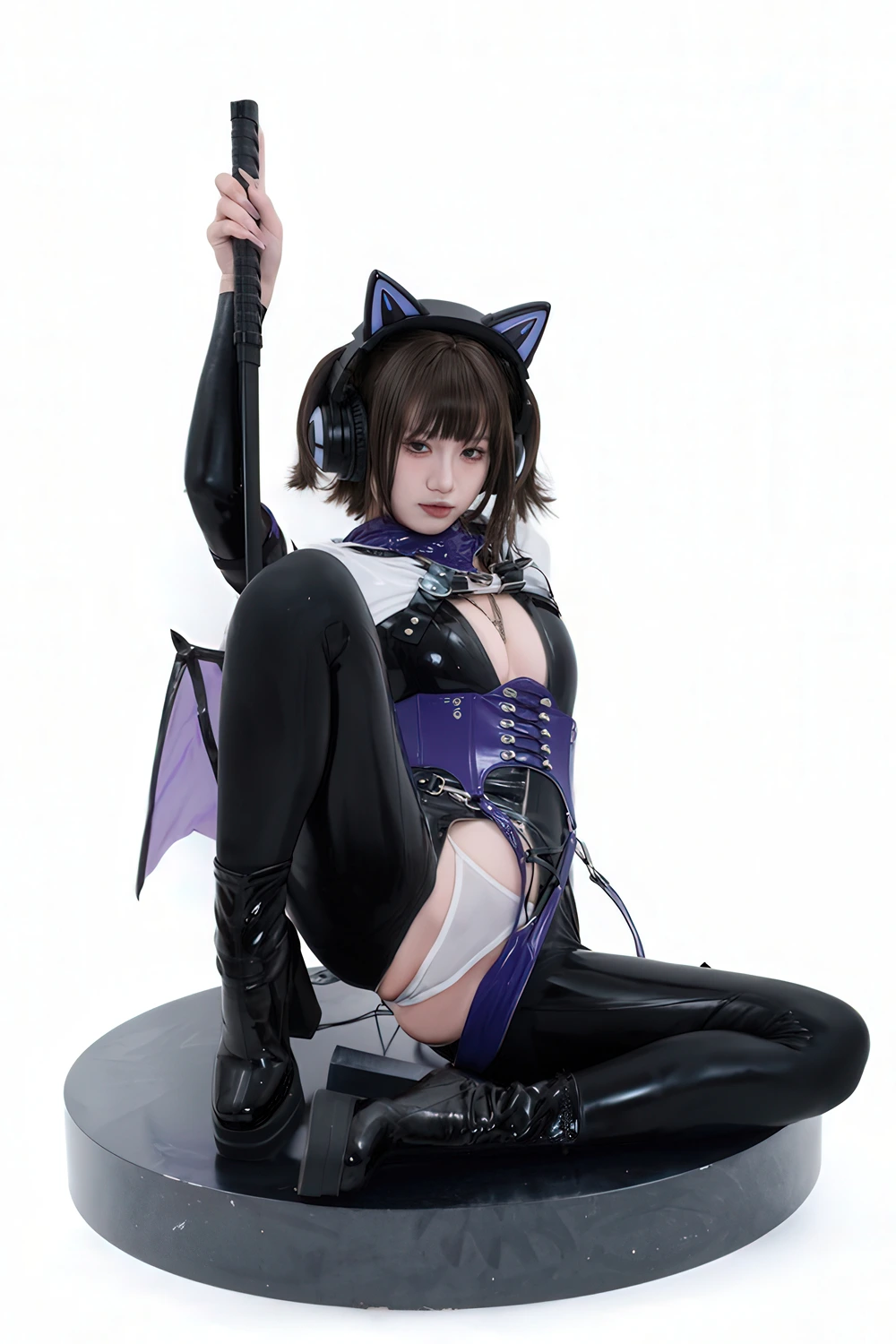 Cosplay 柒柒要乖哦 – 猎狼女 - P29