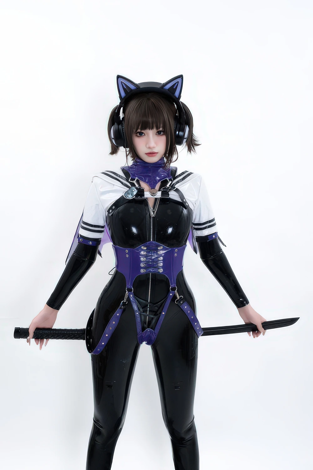 Cosplay 柒柒要乖哦 – 猎狼女 - P32