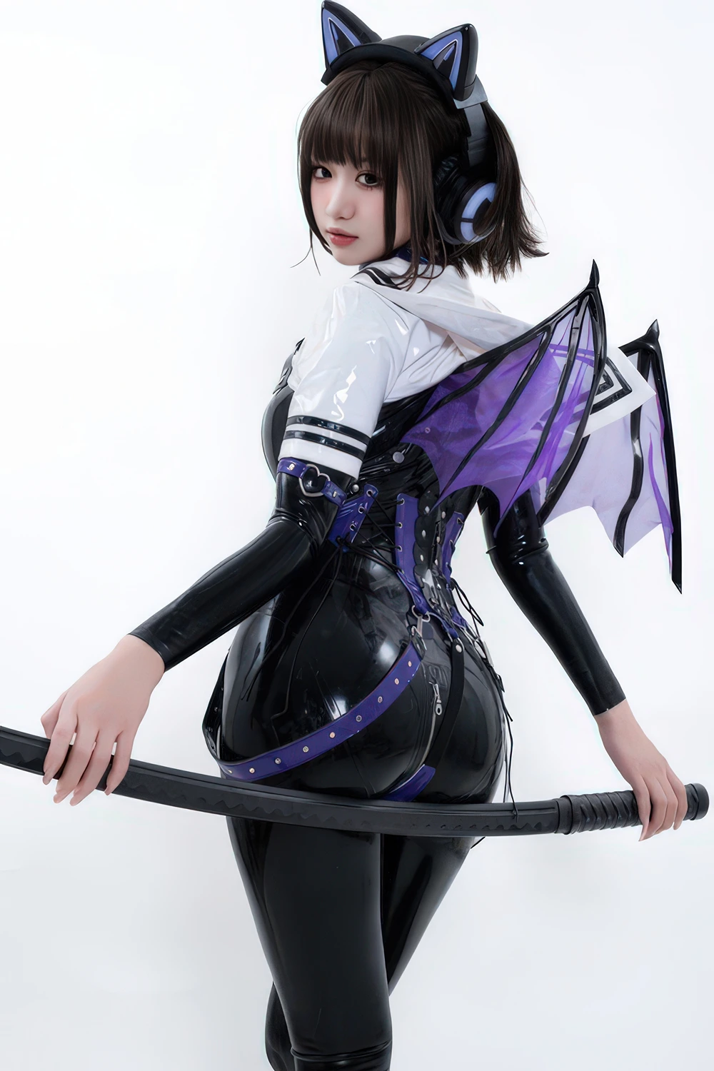 Cosplay 柒柒要乖哦 – 猎狼女 - P53