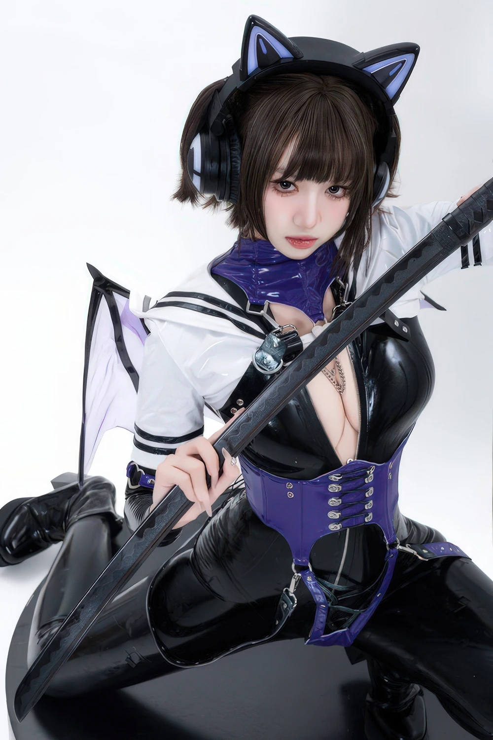Cosplay 柒柒要乖哦 – 猎狼女 - P5