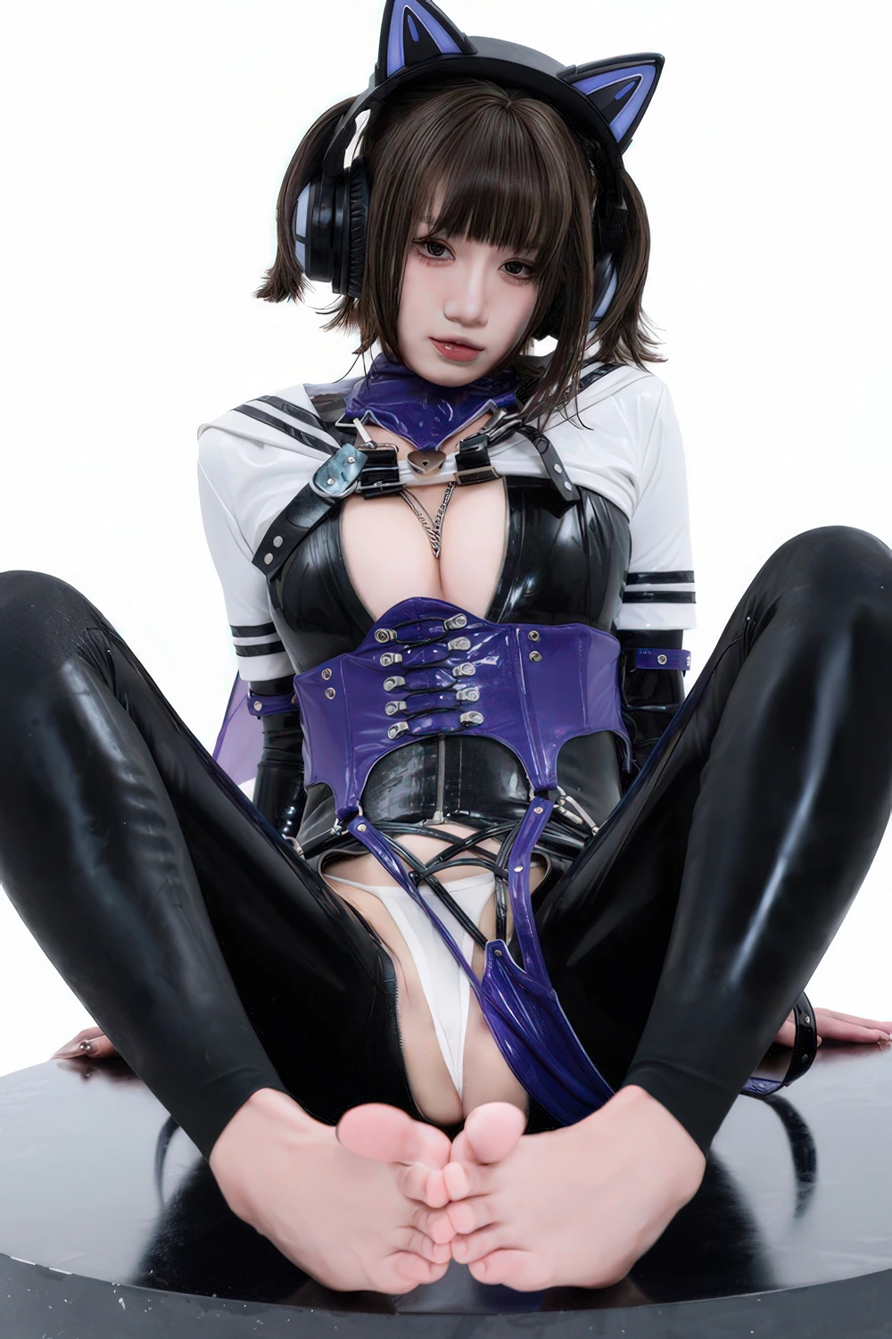 Cosplay 柒柒要乖哦 – 猎狼女 - P61