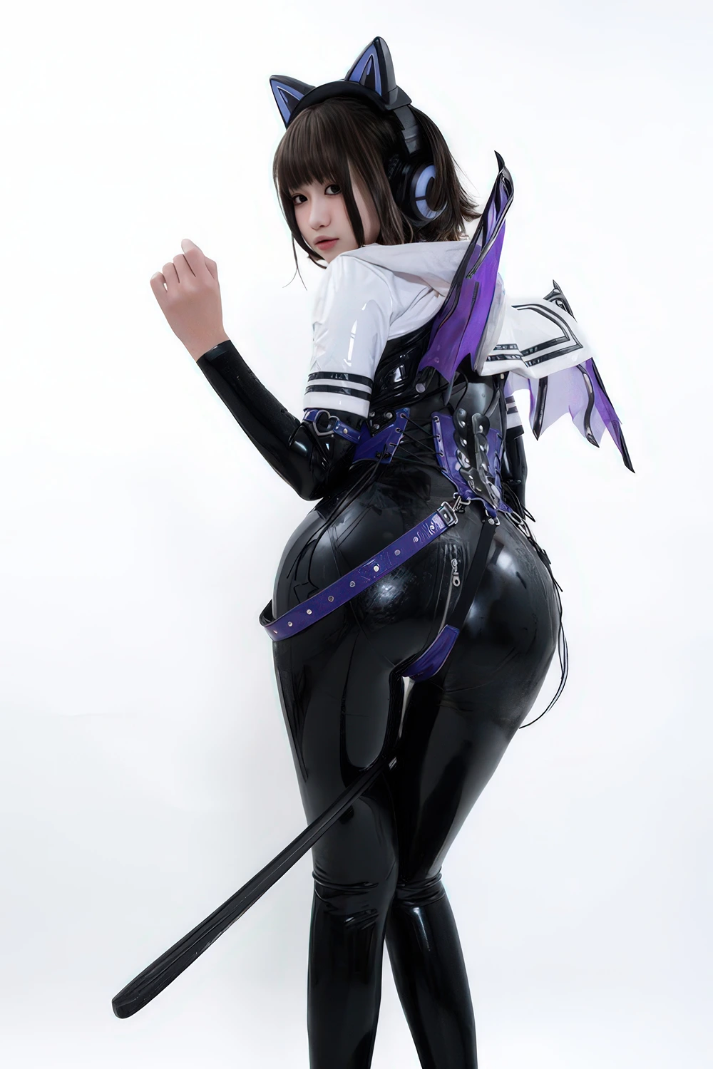 Cosplay 柒柒要乖哦 – 猎狼女 - P64