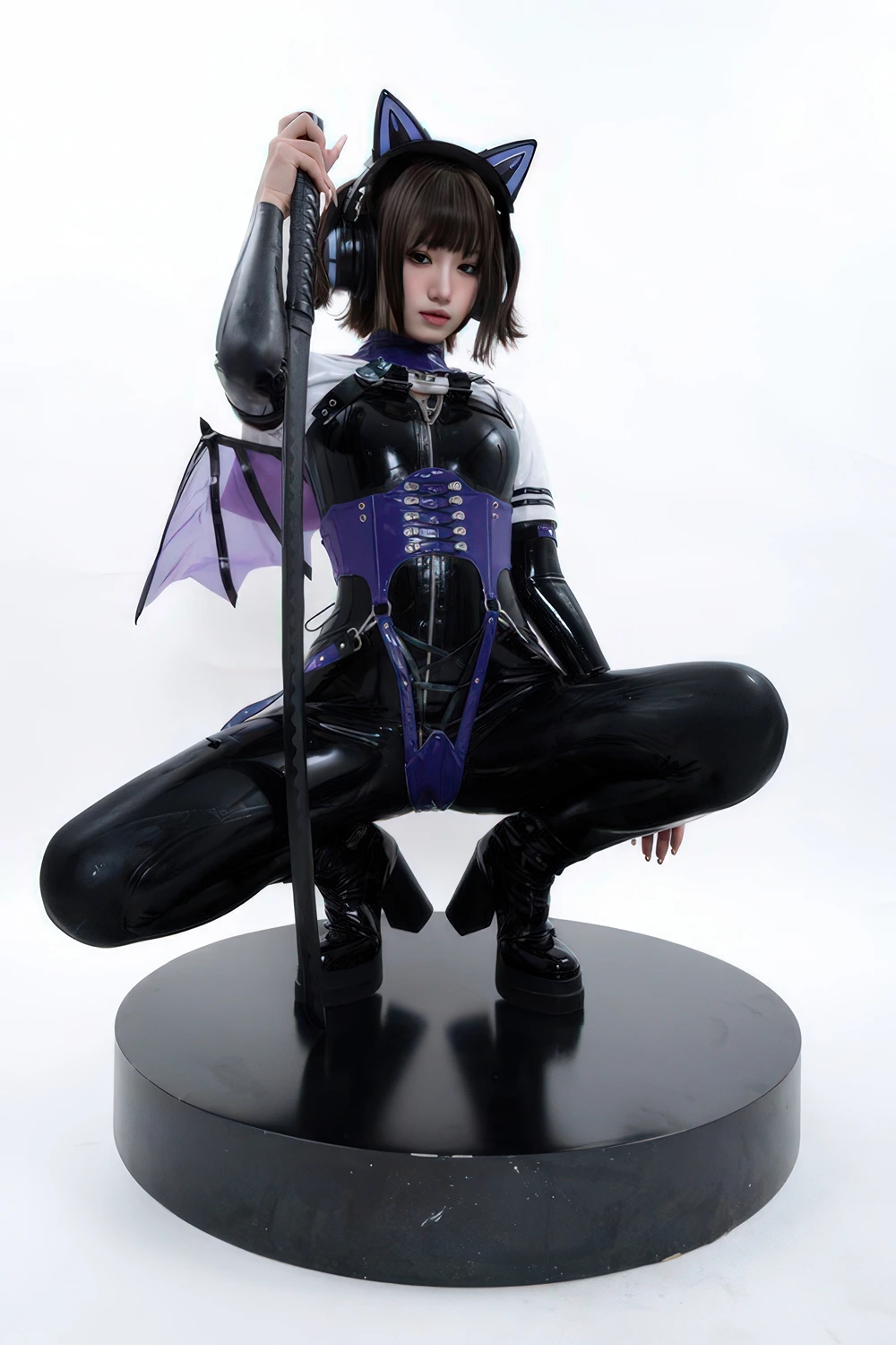 Cosplay 柒柒要乖哦 – 猎狼女 - P74