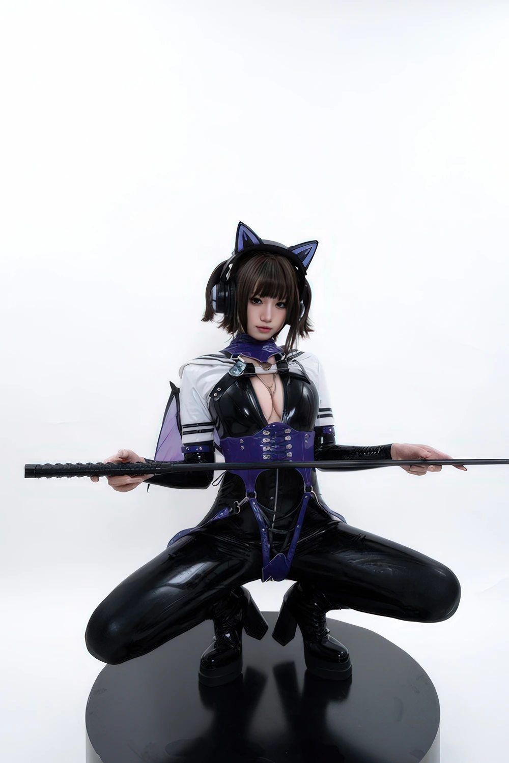 Cosplay 柒柒要乖哦 – 猎狼女 - P75