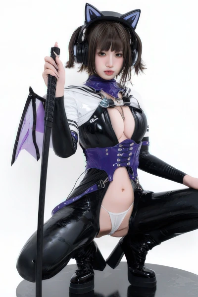 Cosplay 柒柒要乖哦 – 猎狼女