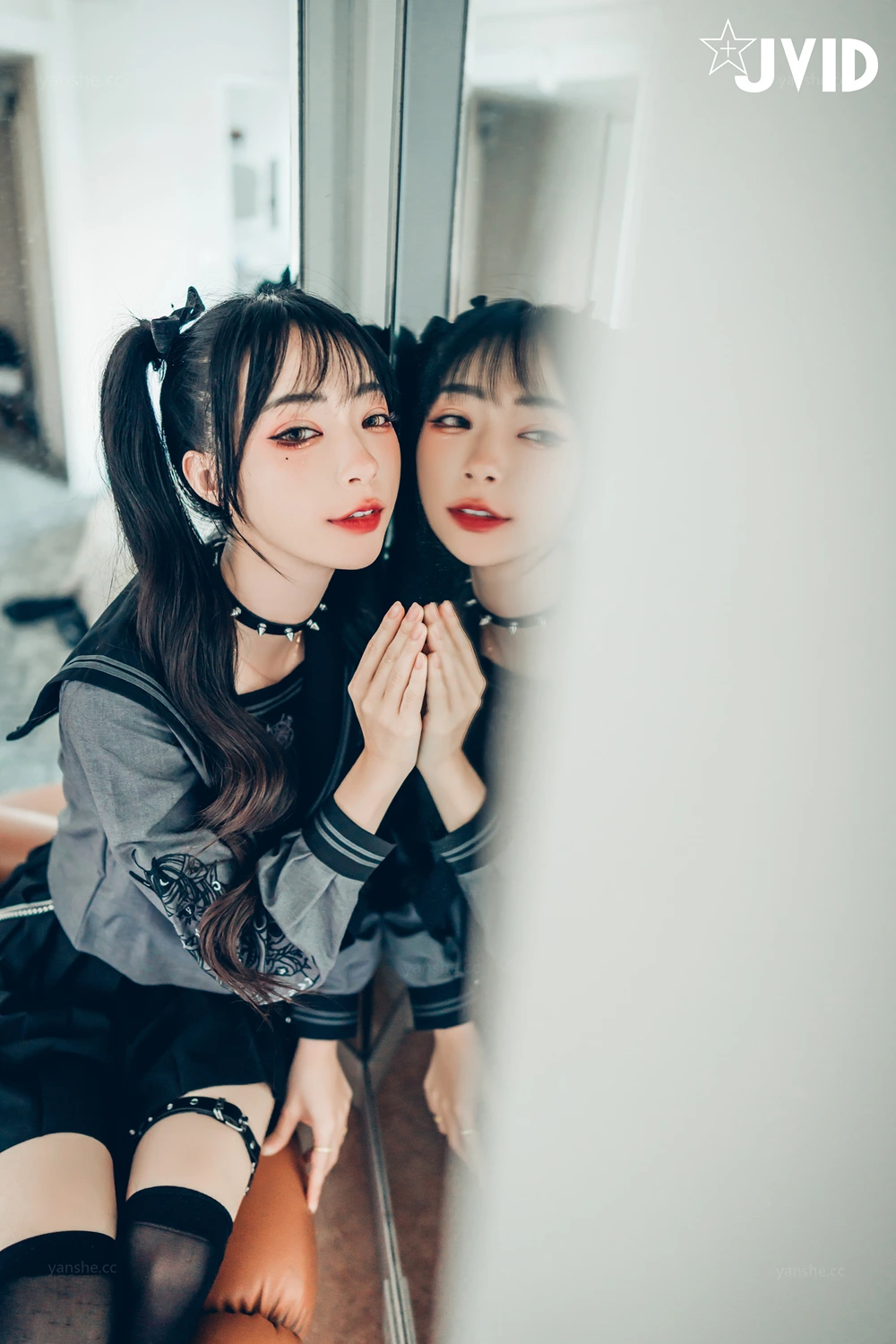 JVID 飄飄哥 – 色色妄想系列 校花也是大姐頭 Set.01 - P9