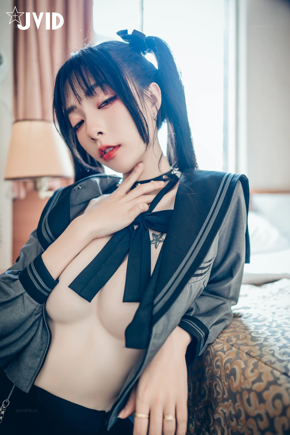 JVID 飄飄哥 – 色色妄想系列 校花也是大姐頭 Set.01 - P15