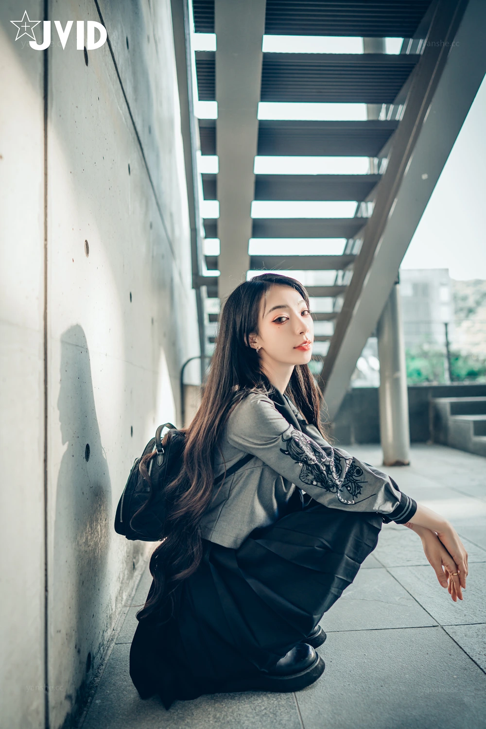 JVID 飄飄哥 – 色色妄想系列 校花也是大姐頭 Set.01 - P1