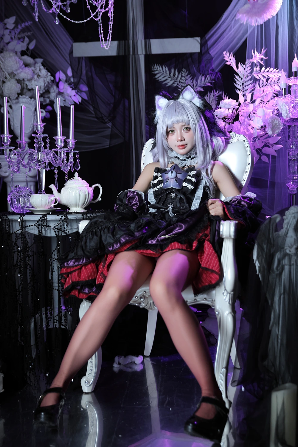 Cosplay PoppaChan – Murasaki Shion Dress Vtuber - P1