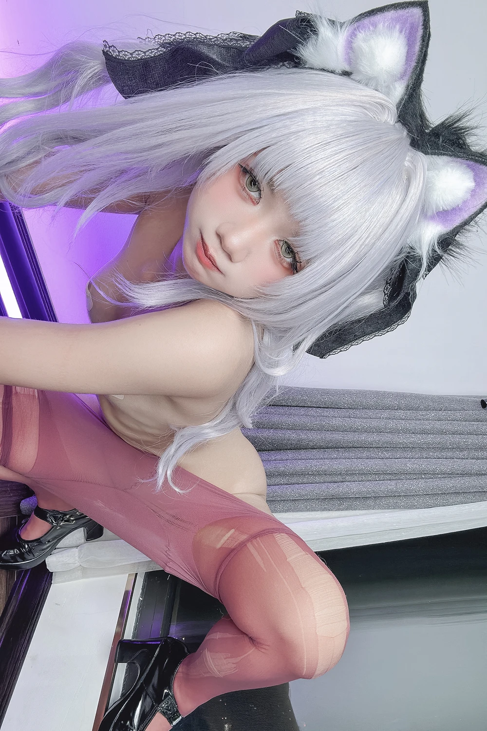 Cosplay PoppaChan – Murasaki Shion Dress Vtuber - P47