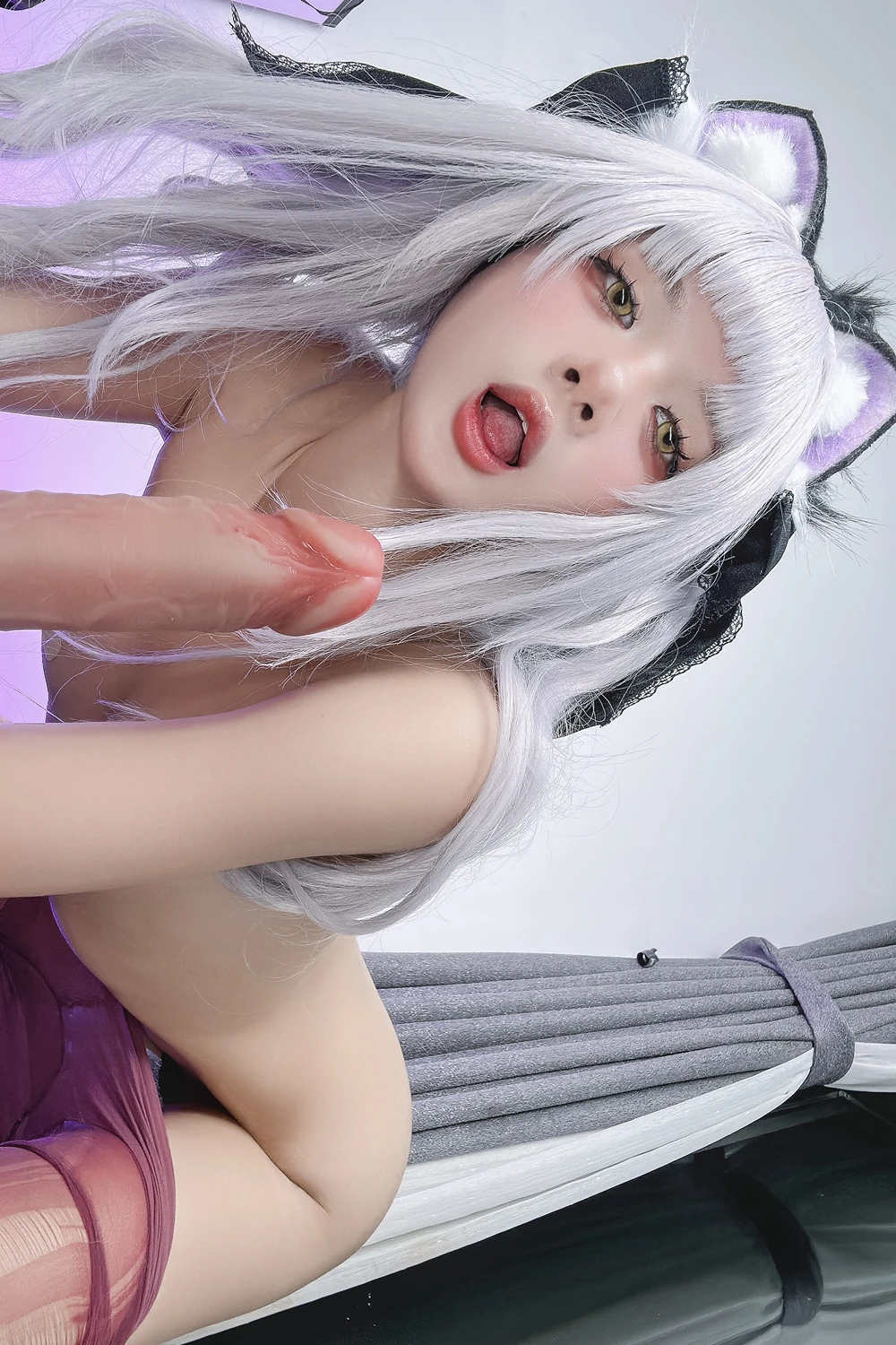 Cosplay PoppaChan – Murasaki Shion Dress Vtuber - P48