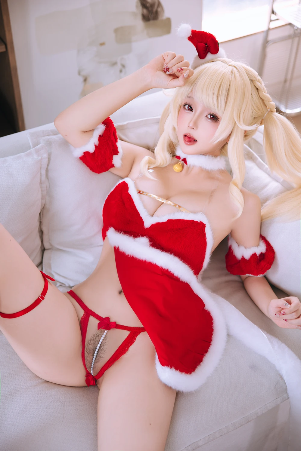 Cosplay Rinaijiao日奈娇 – 圣诞日 Set.01 - P23