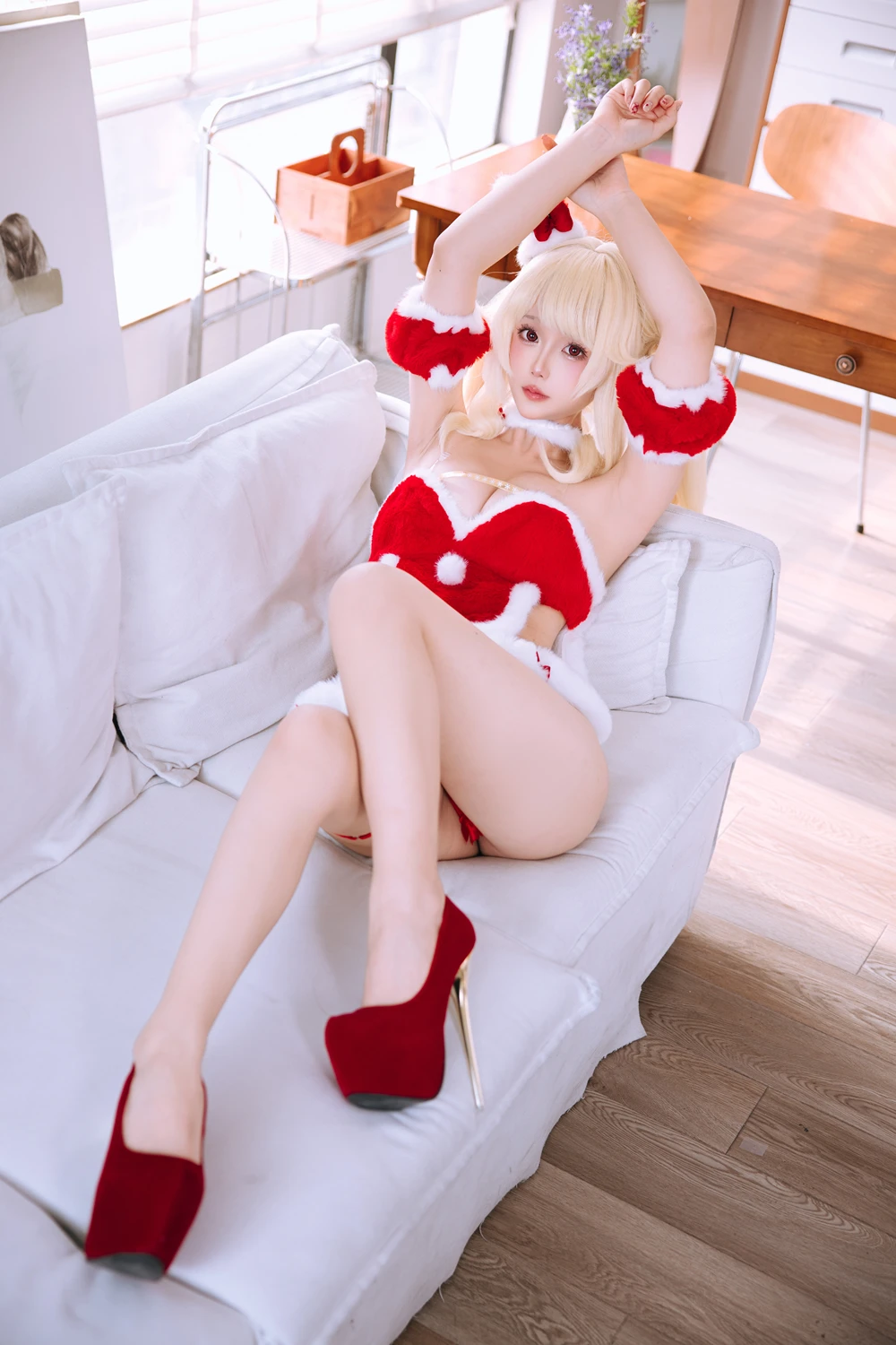 Cosplay Rinaijiao日奈娇 – 圣诞日 Set.01 - P8
