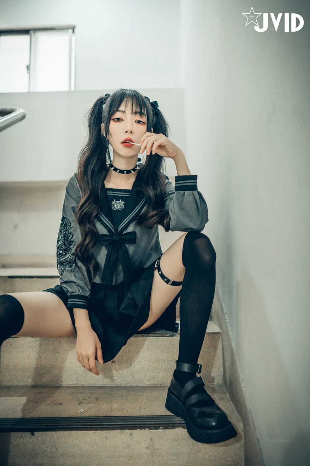 JVID 飄飄哥 – 色色妄想系列 校花也是大姐頭 Set.02 - P3