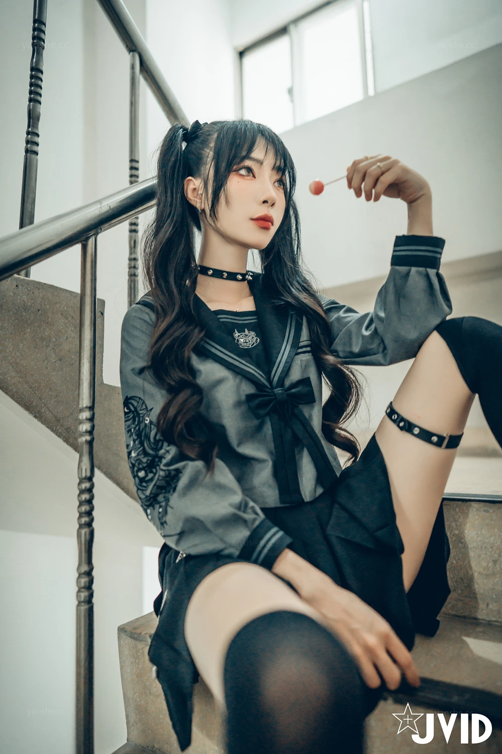 JVID 飄飄哥 – 色色妄想系列 校花也是大姐頭 Set.02 - P4