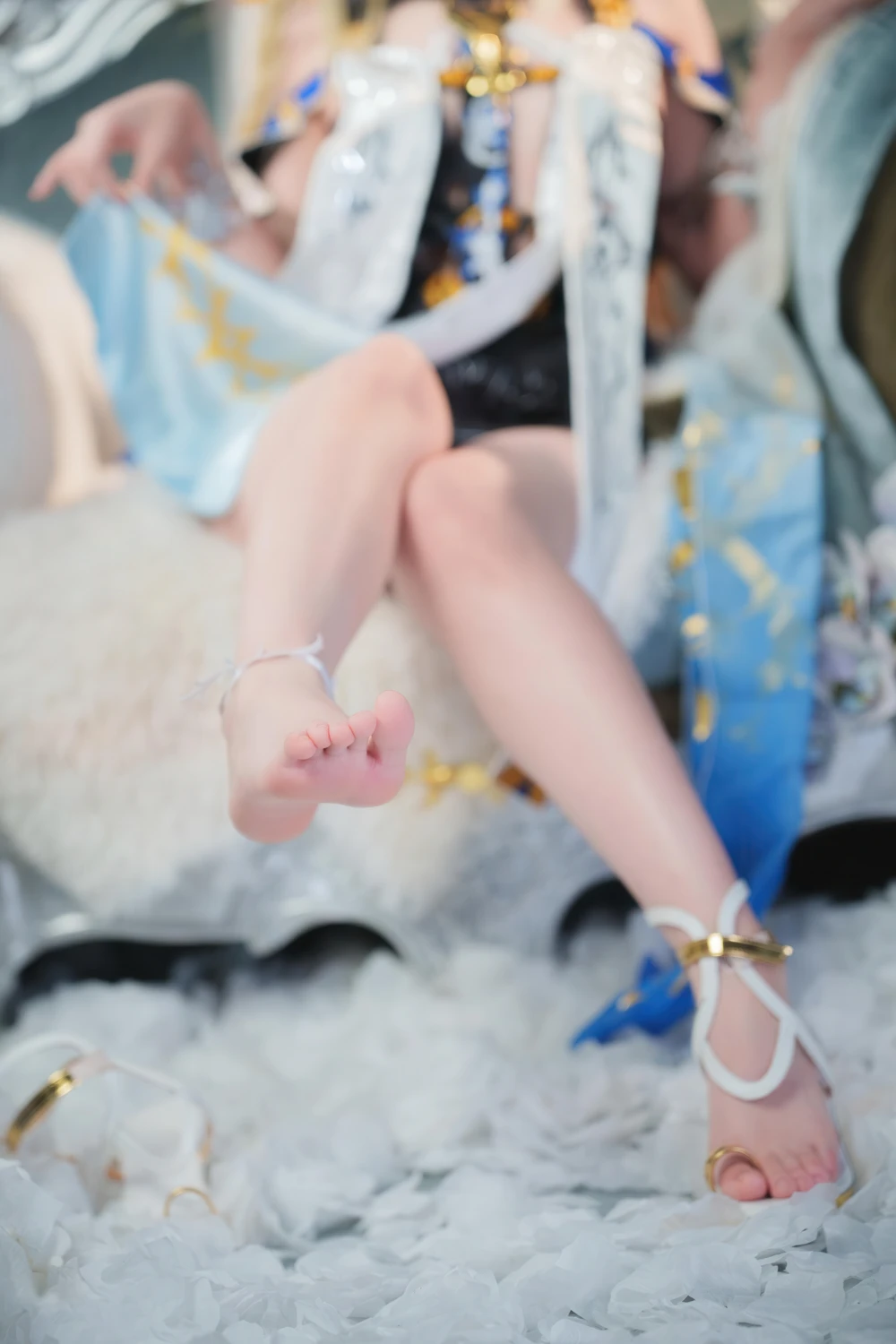 Cosplay Seele麦麦 – 鸣潮 菲比&卡提希娅·蓝色花海物语 - P18