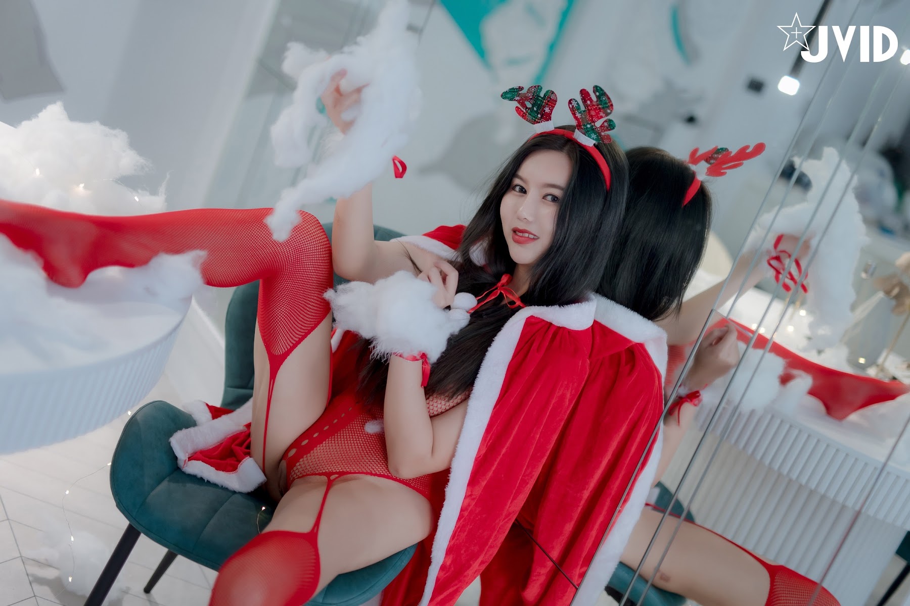 [JVID] 木木森 – 性感聖誕派對木木森超性感 - P101