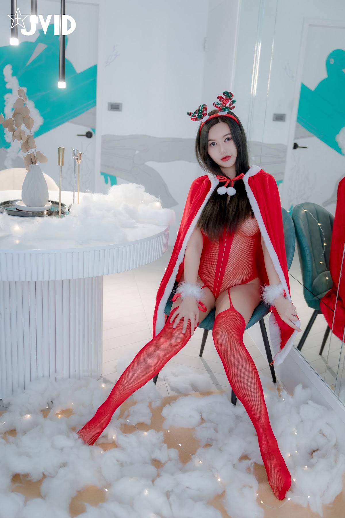 [JVID] 木木森 – 性感聖誕派對木木森超性感 - P1
