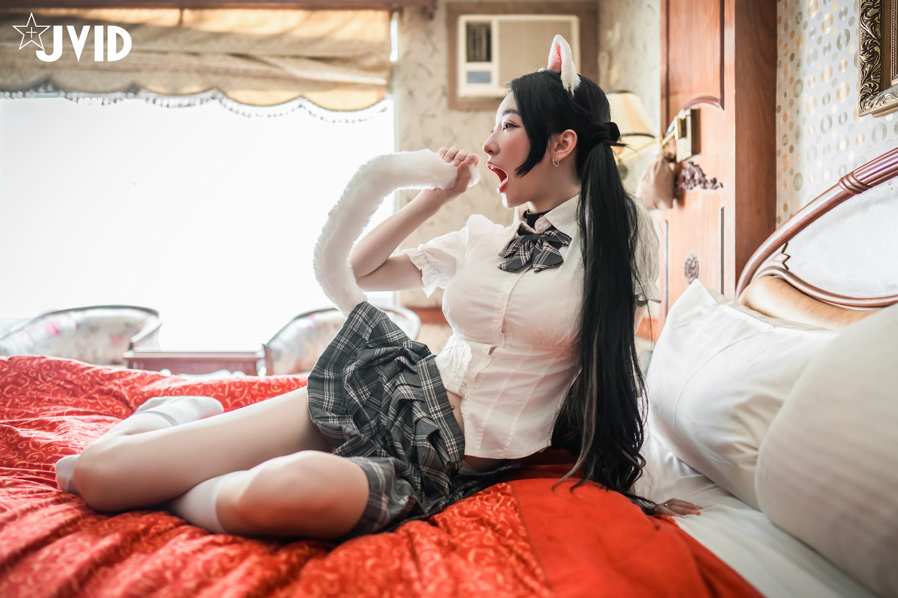 [JVID] 飄飄哥 – 貓咪收養手冊😺巨乳人形貓 女神飄飄🔞 - P99
