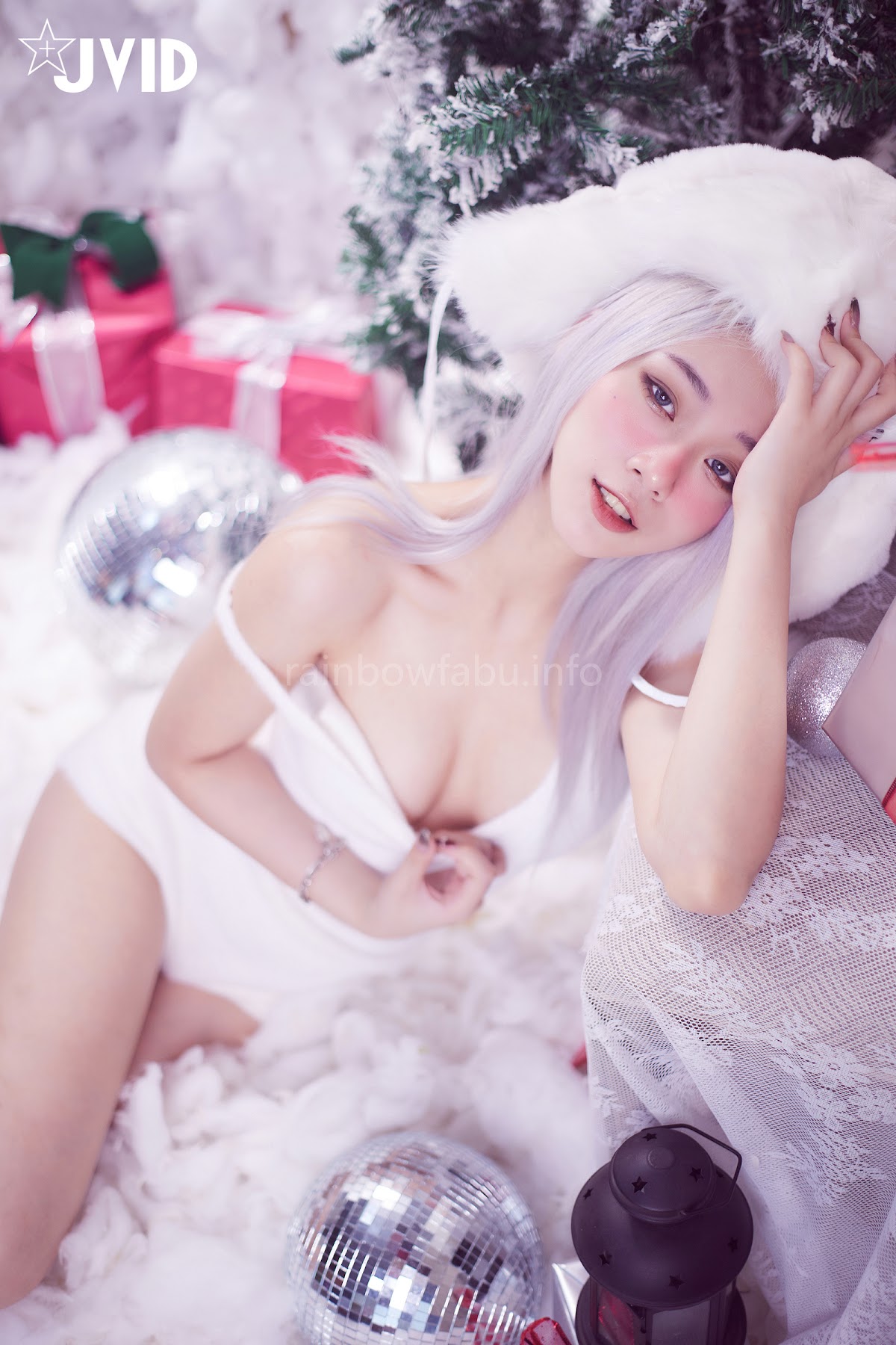 [JVID] Verna – 性感的愛死寂寞人雪女Verna陪你度過聖誕寒冬 - P37