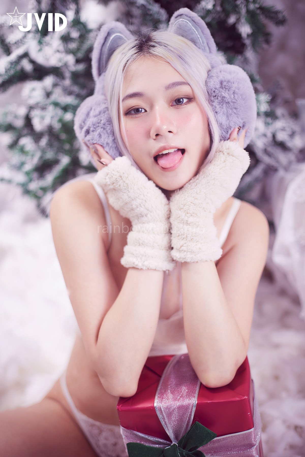 [JVID] Verna – 性感的愛死寂寞人雪女Verna陪你度過聖誕寒冬 - P39