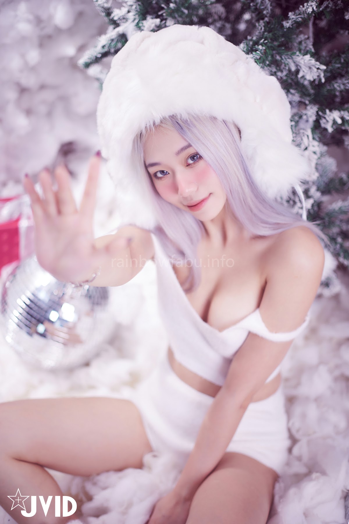 [JVID] Verna – 性感的愛死寂寞人雪女Verna陪你度過聖誕寒冬 - P67