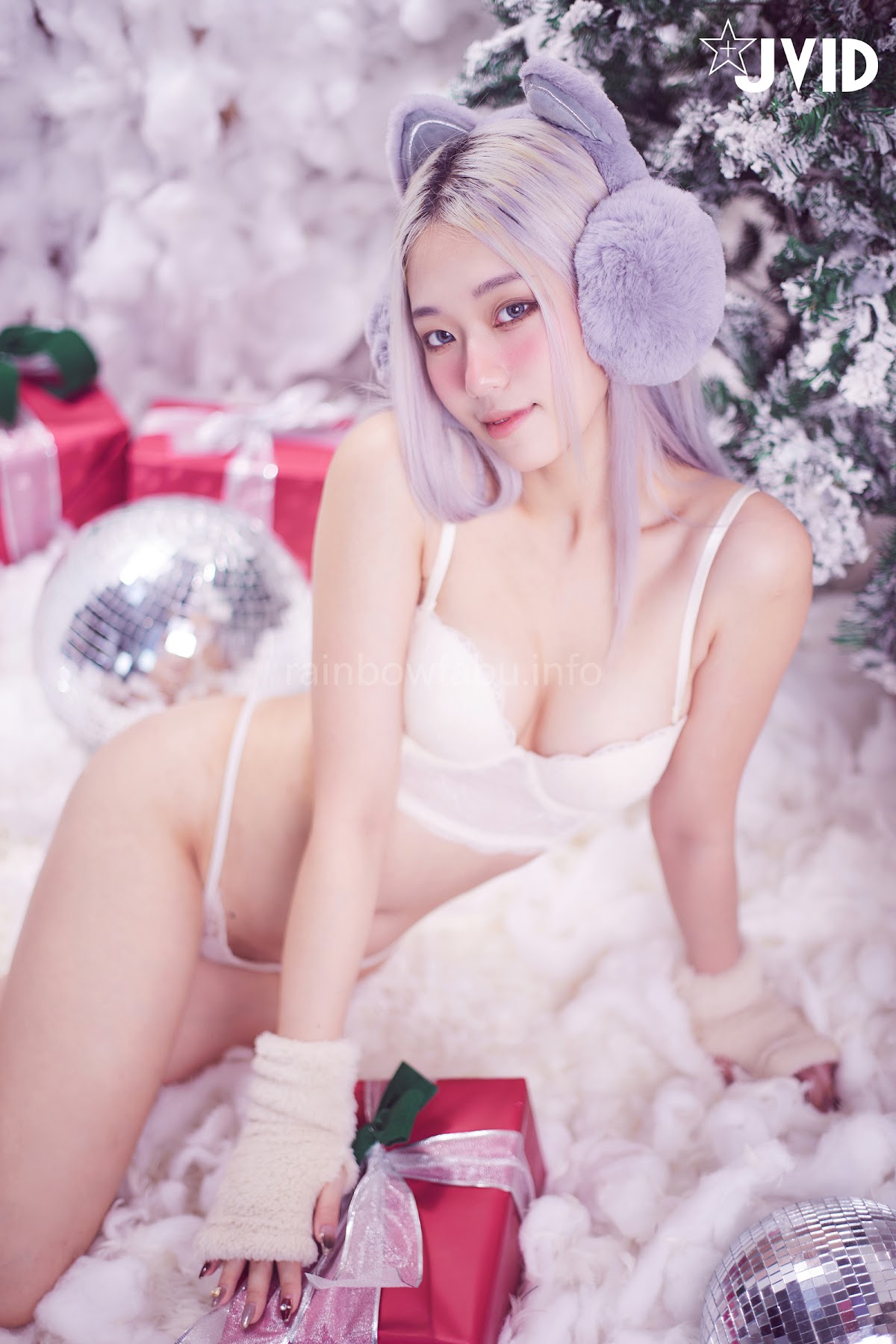 [JVID] Verna – 性感的愛死寂寞人雪女Verna陪你度過聖誕寒冬 - P78