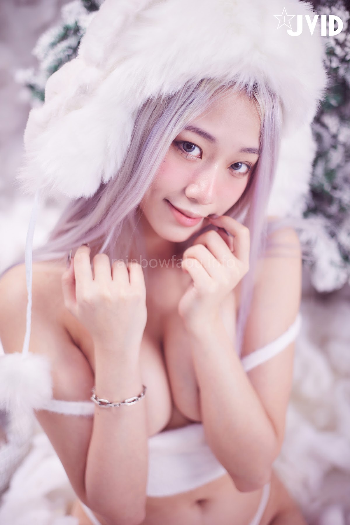 [JVID] Verna – 性感的愛死寂寞人雪女Verna陪你度過聖誕寒冬 - P80