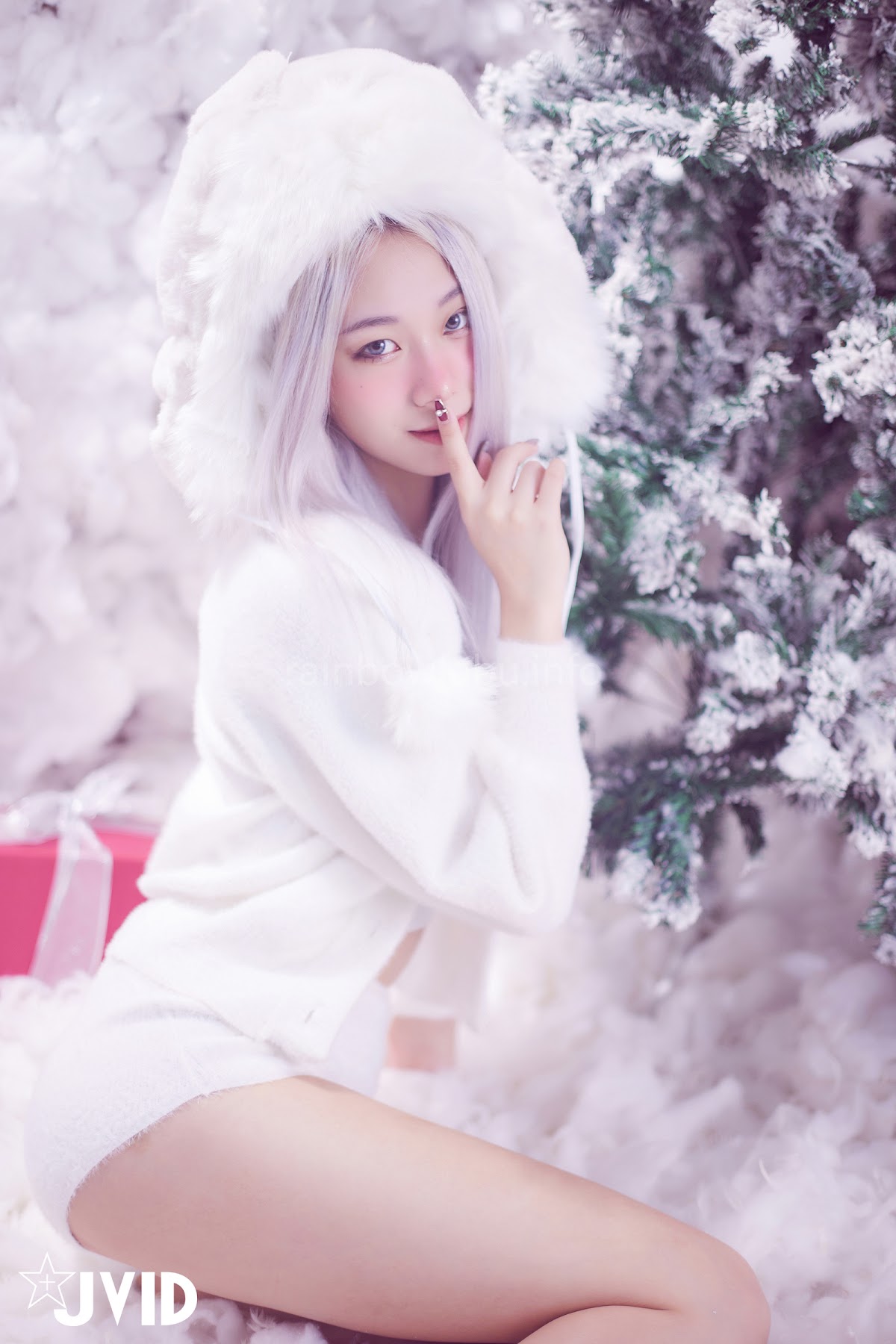 [JVID] Verna – 性感的愛死寂寞人雪女Verna陪你度過聖誕寒冬 - P92