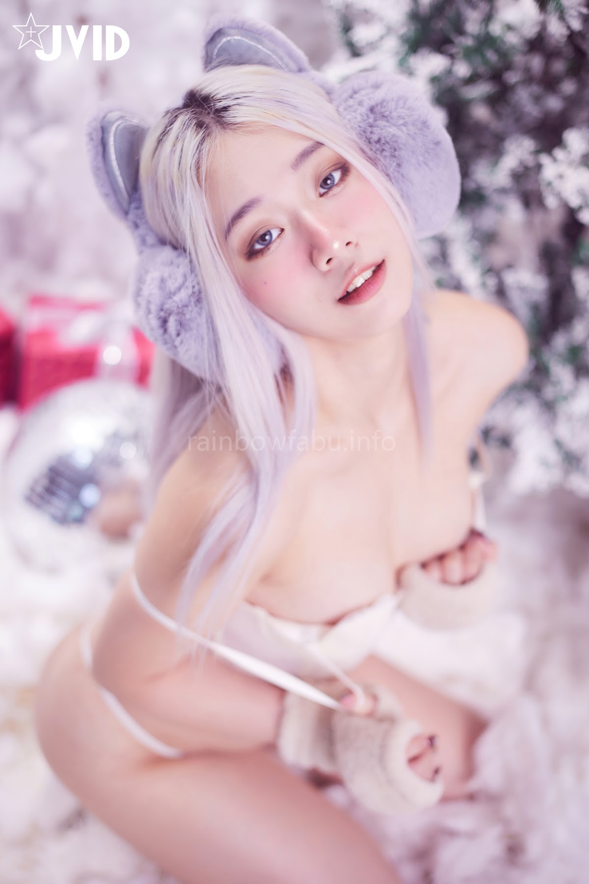[JVID] Verna – 性感的愛死寂寞人雪女Verna陪你度過聖誕寒冬 - P98