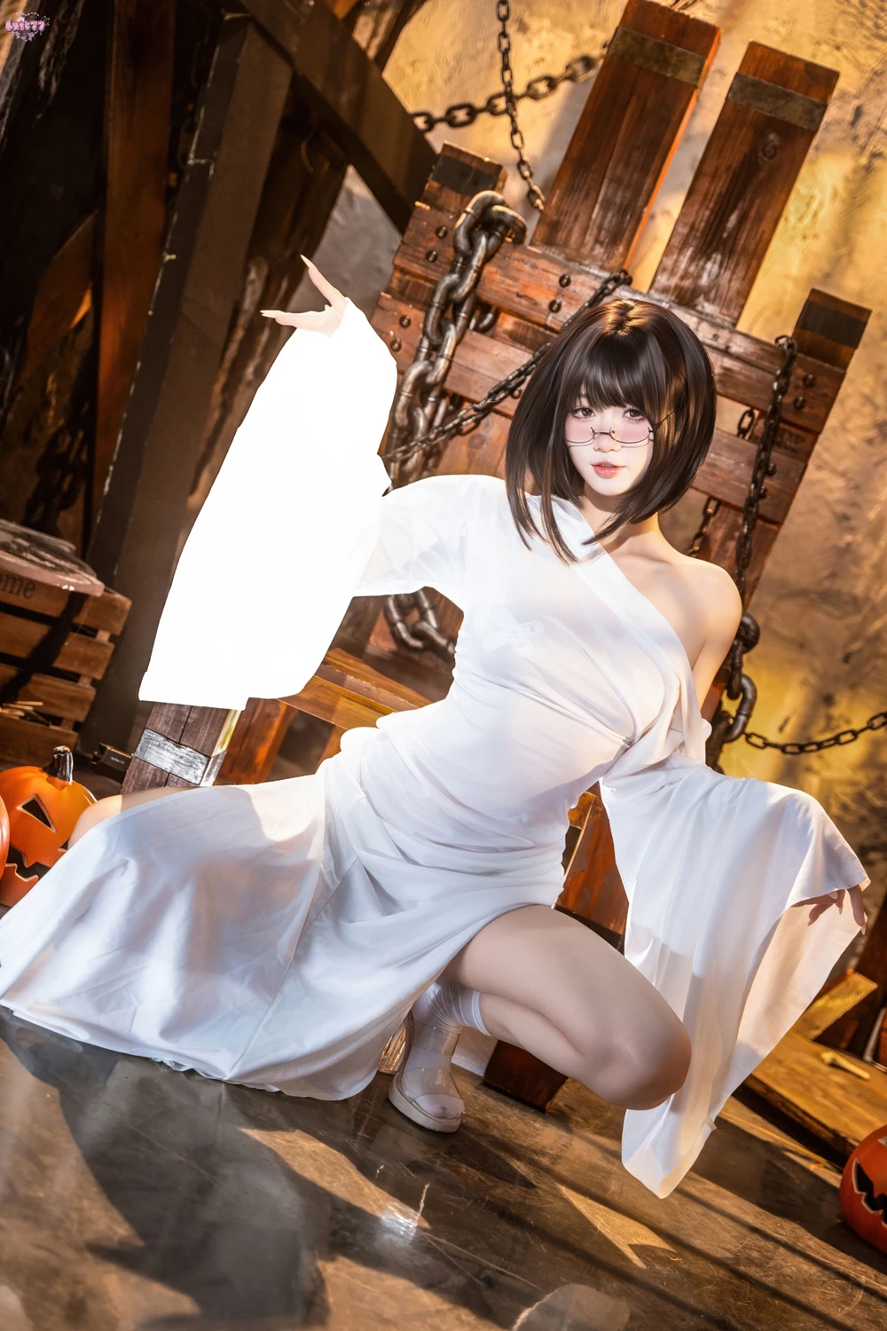 Cosplay 柒柒要乖哦 – 幽灵娘 - P40