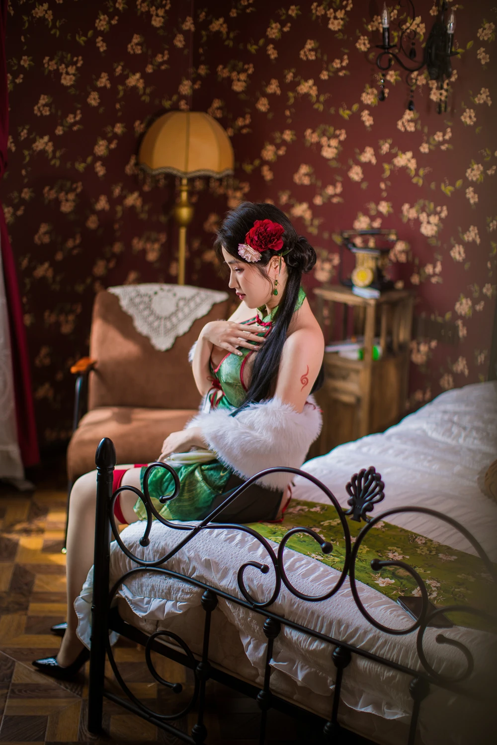 Cosplay 钛合金TiTi – 绿色旗袍 - P9