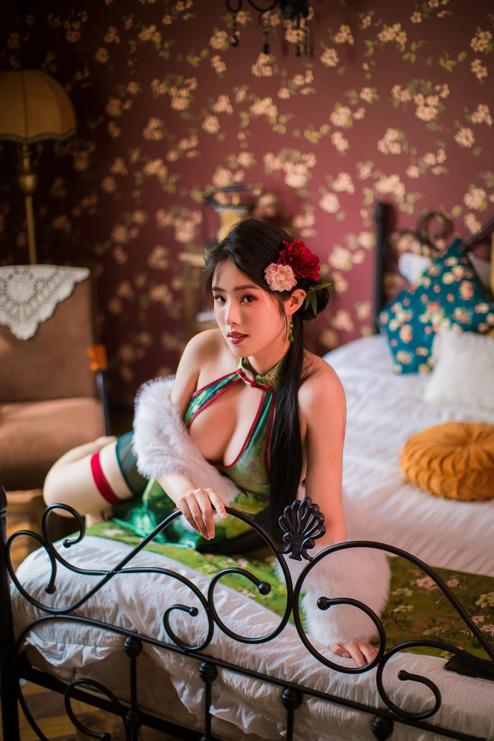 Cosplay 钛合金TiTi – 绿色旗袍 - P10