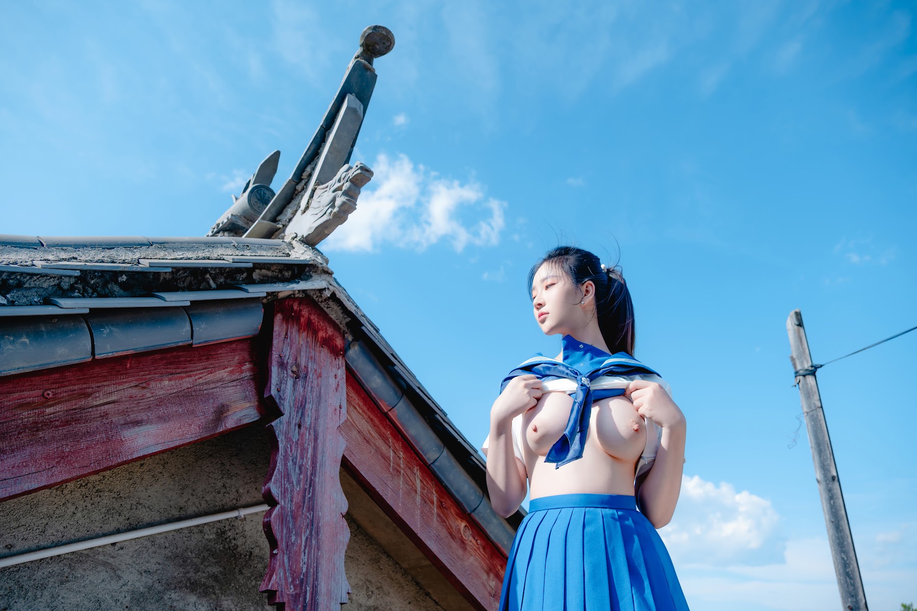 Coser@年年Nnian – 泡沫之夏JK - P64