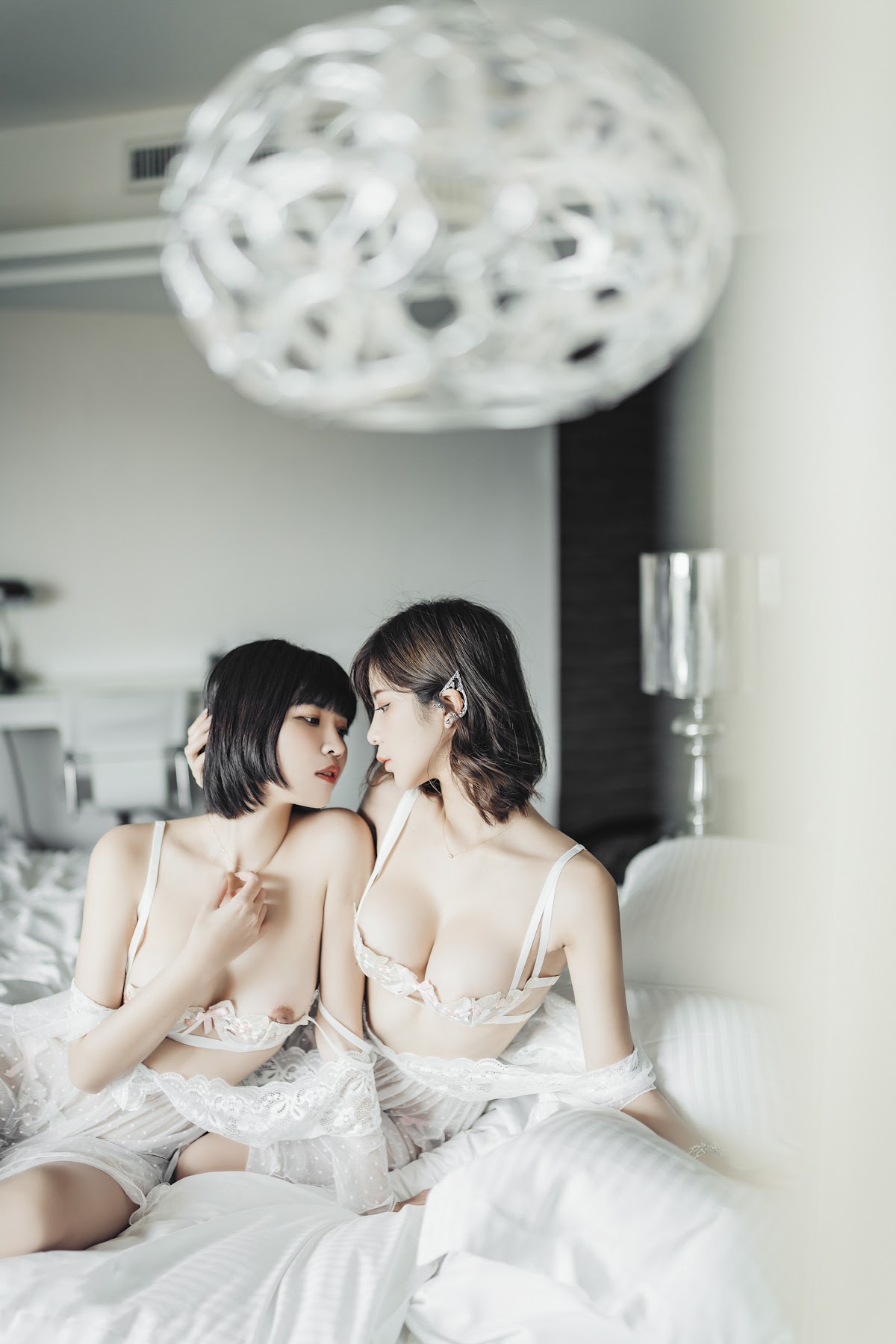 [JVID] 果宝宝 – 双全裸无码-女女情欲初尝试-美少女们的第一次 - P19