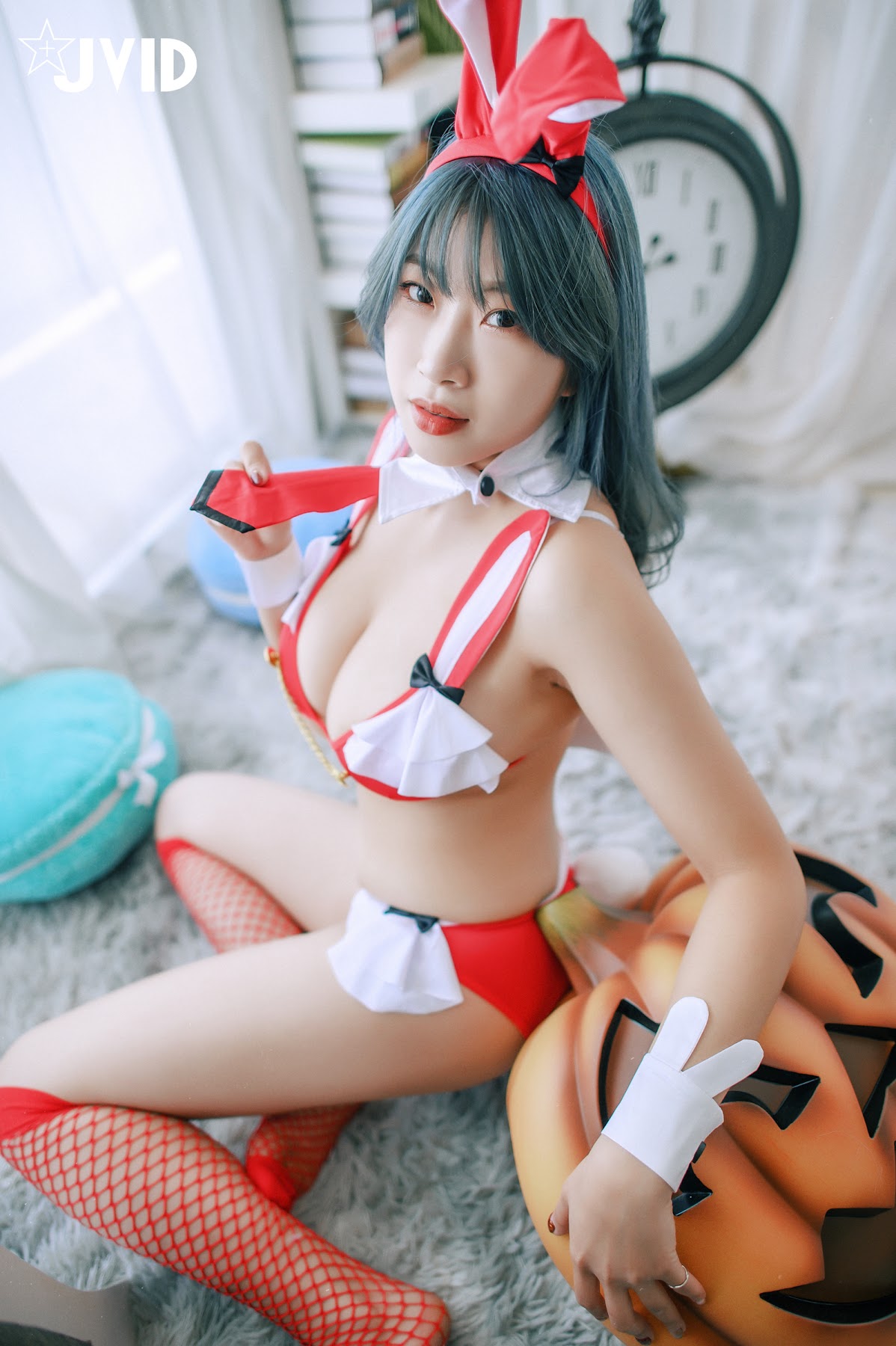 [JVID] 蜜雅 & 晨歆 – K與H的巨乳激烈床上運動㊙️不給糖就愛愛！ - P61