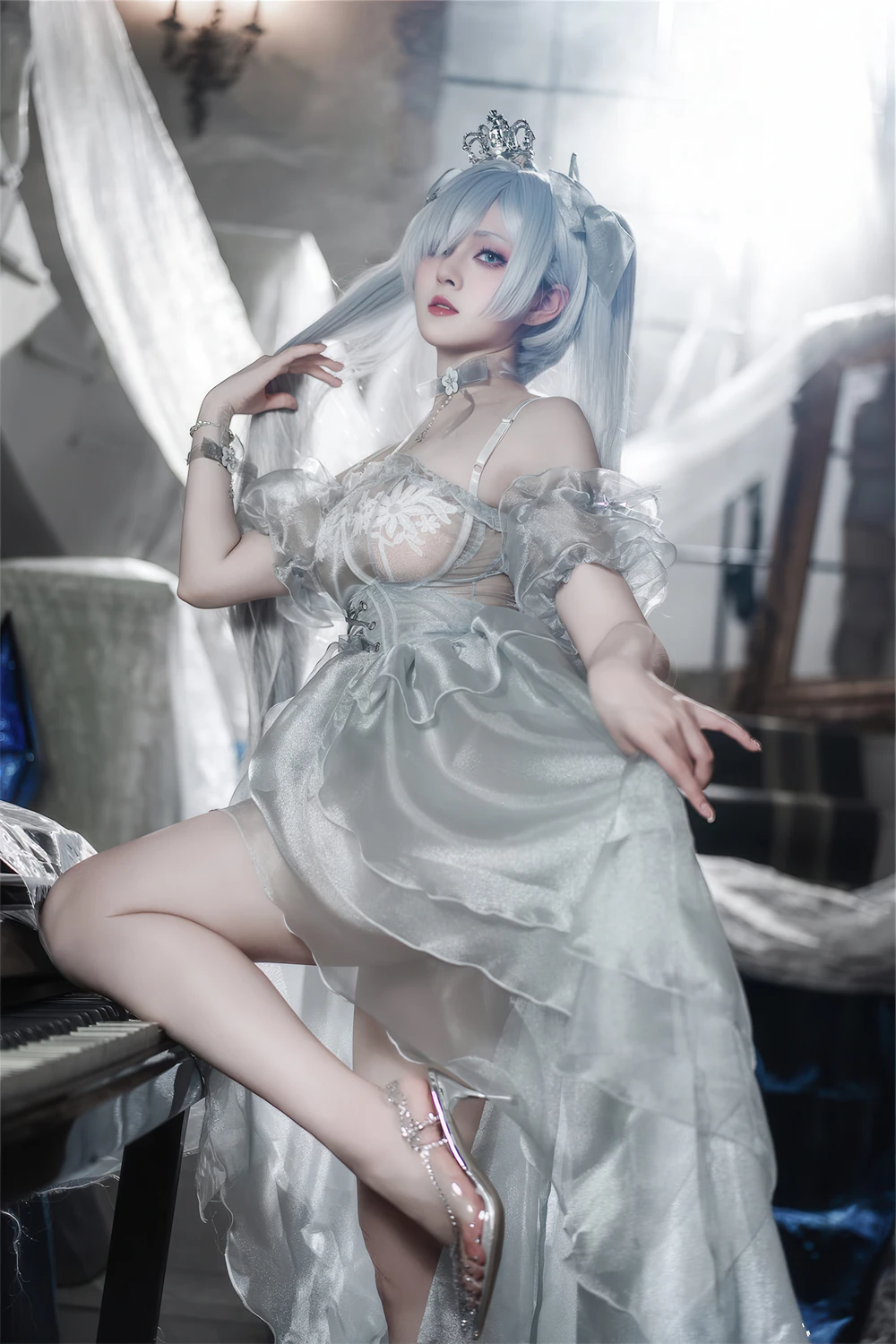 Cosplay Natsuko夏夏子 – 灰姑娘水晶公主Cinderella - P13
